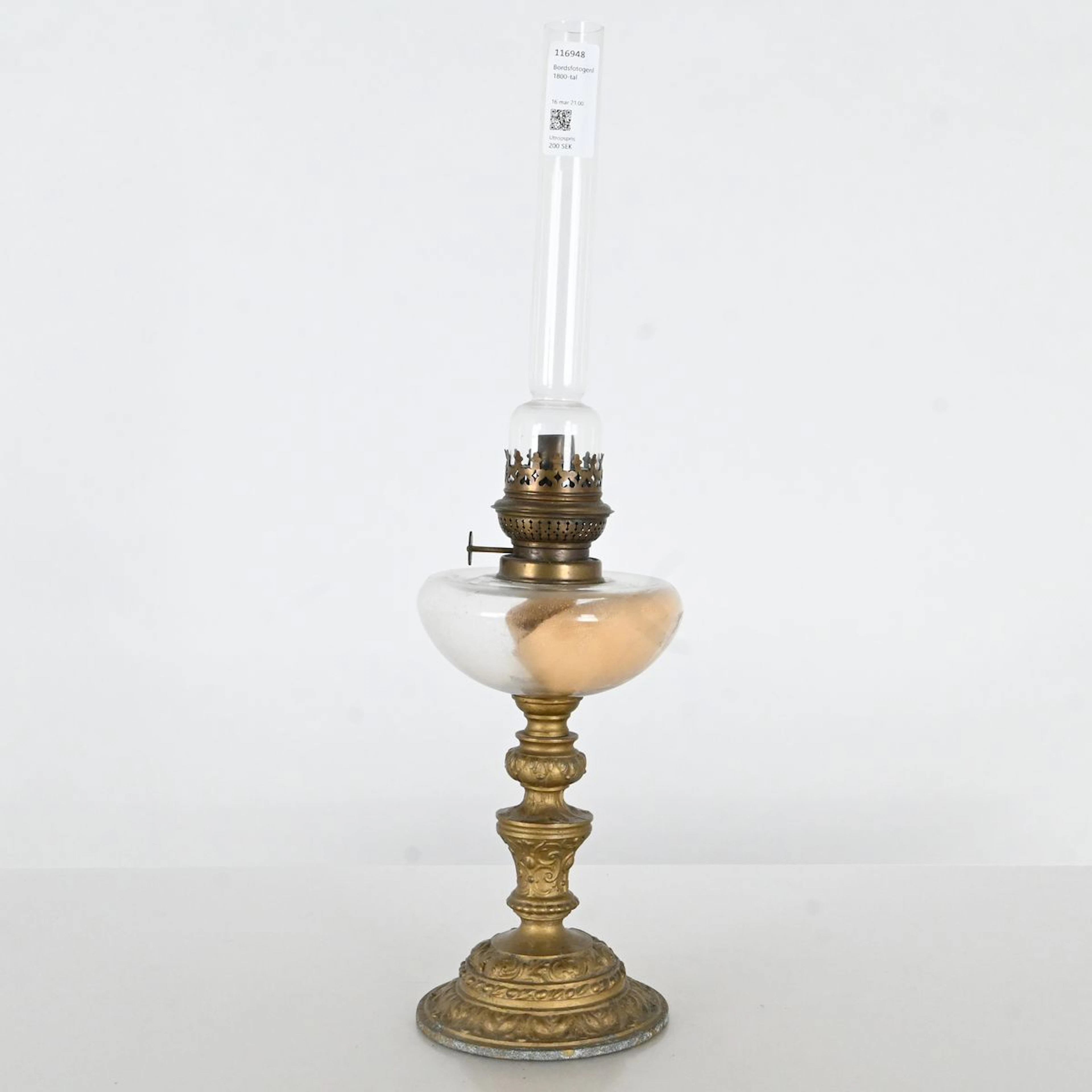 Bordsfotogenlampa, 1800-tal