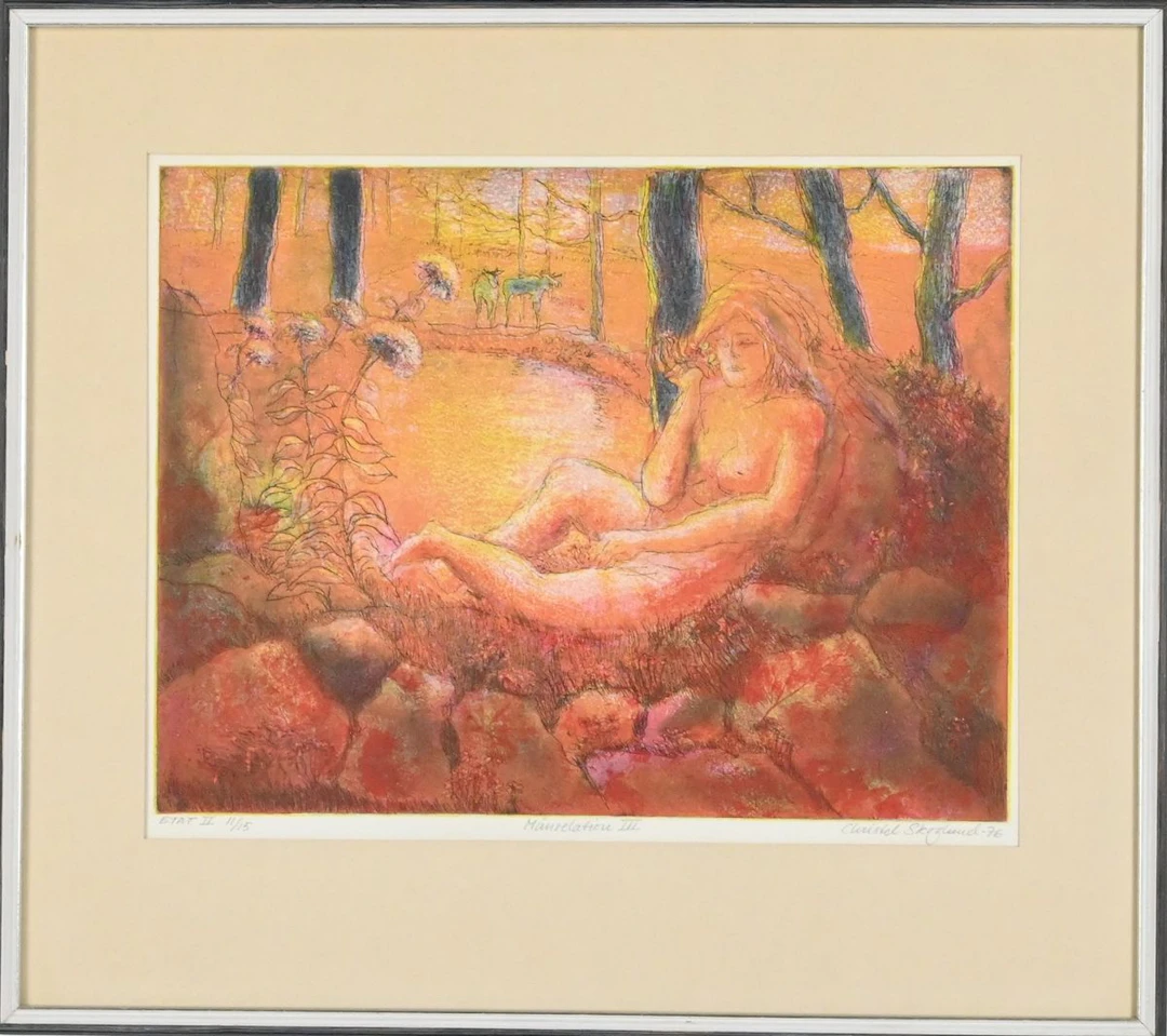 Christel Skoglund, Färglitografi "Månrelation III"