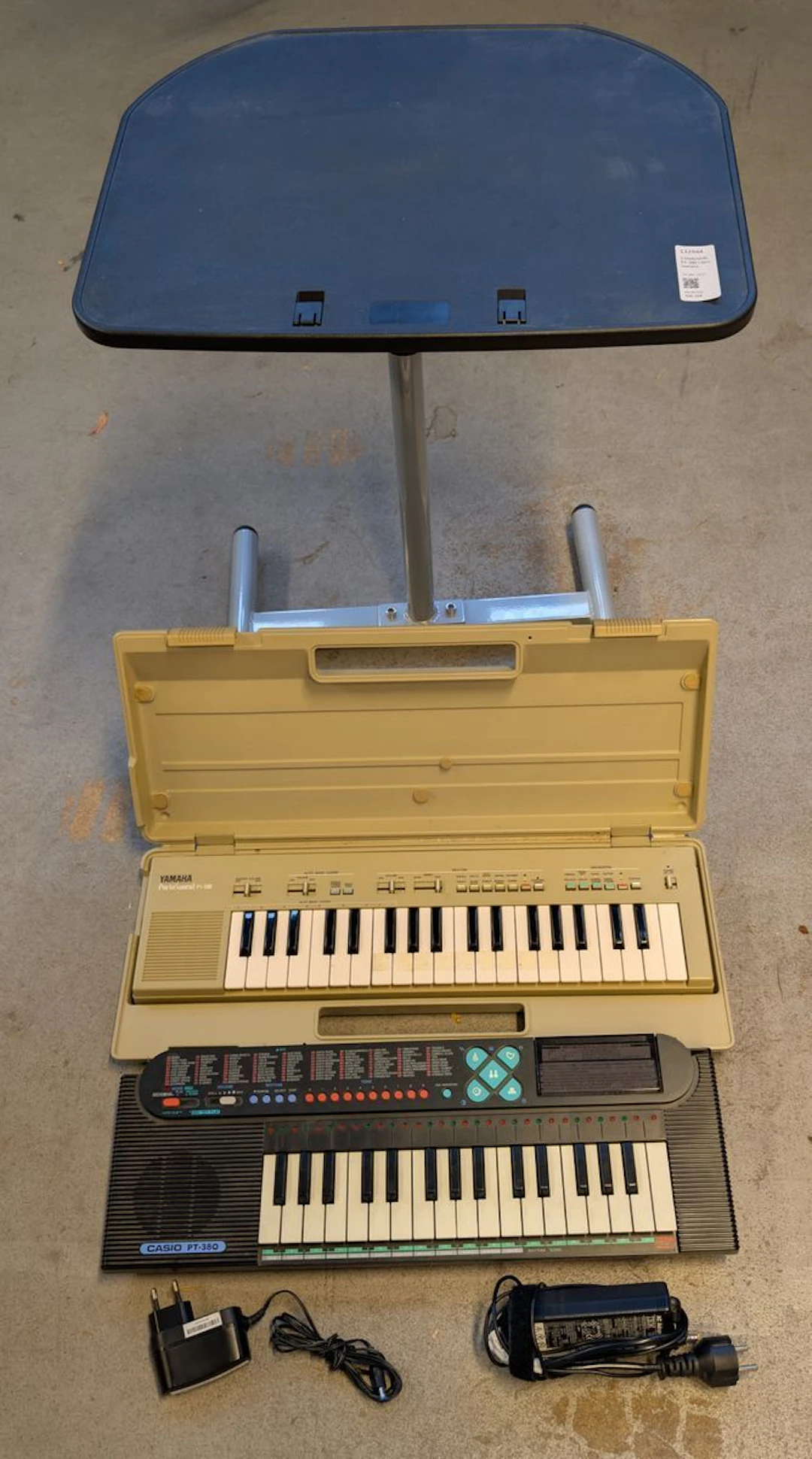 2 keyboards, PT-380 Casio, Yamaha