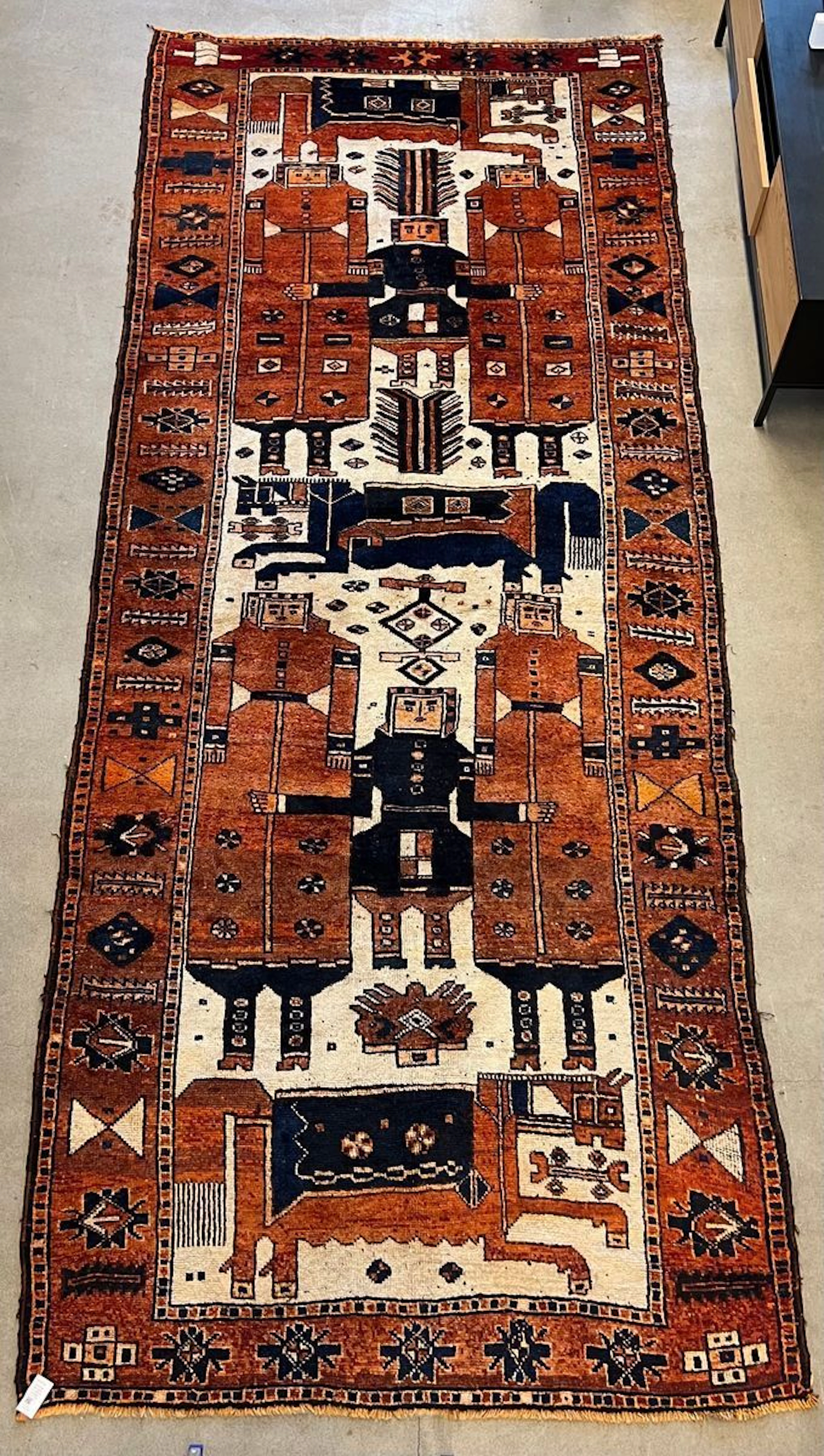 Orientalisk äkta matta, Lori, figural, semiantik