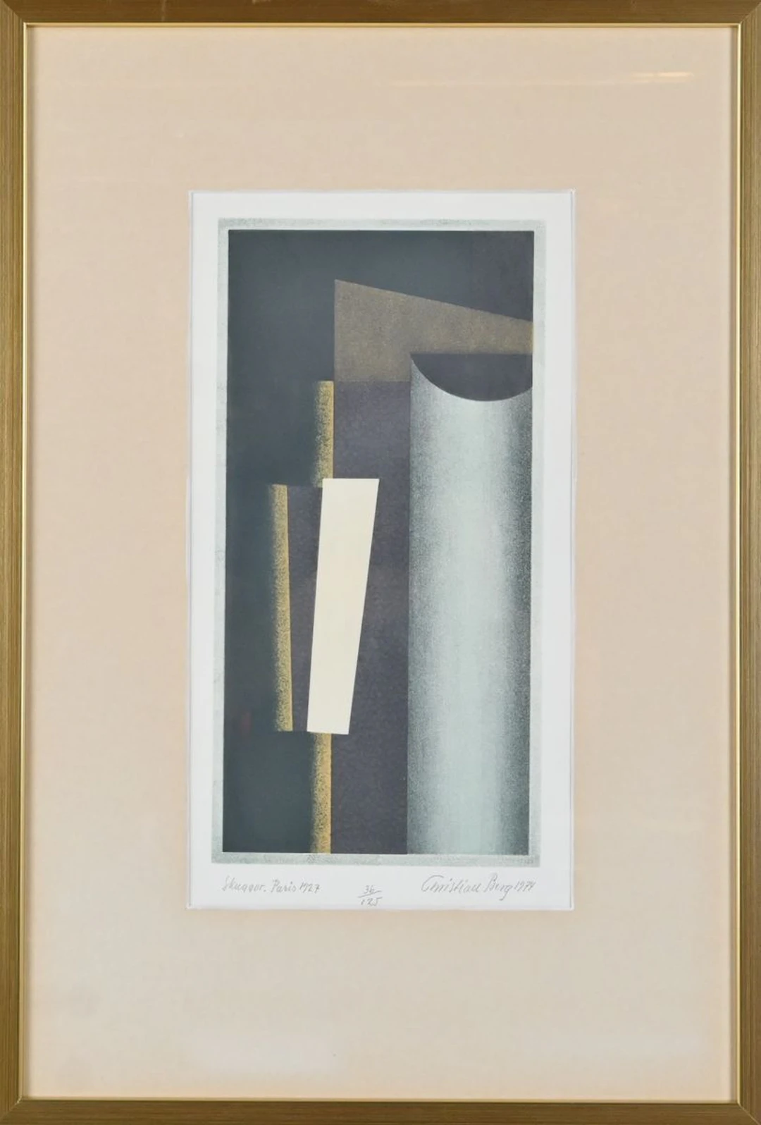 Christian Berg, Litografi, nr och signerat 1974