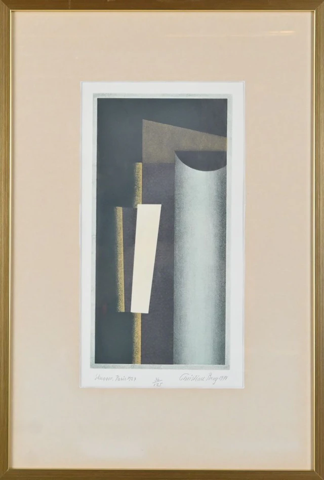 Christian Berg, Litografi, nr och signerat 1974
