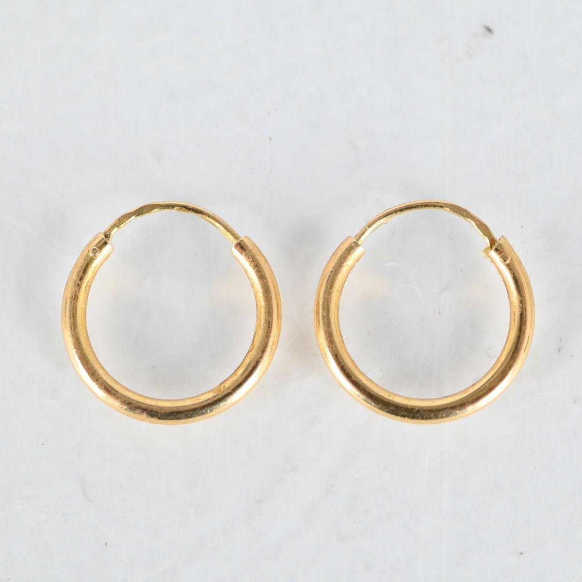 Örhängen 1 par, Creoler, Guld 18K