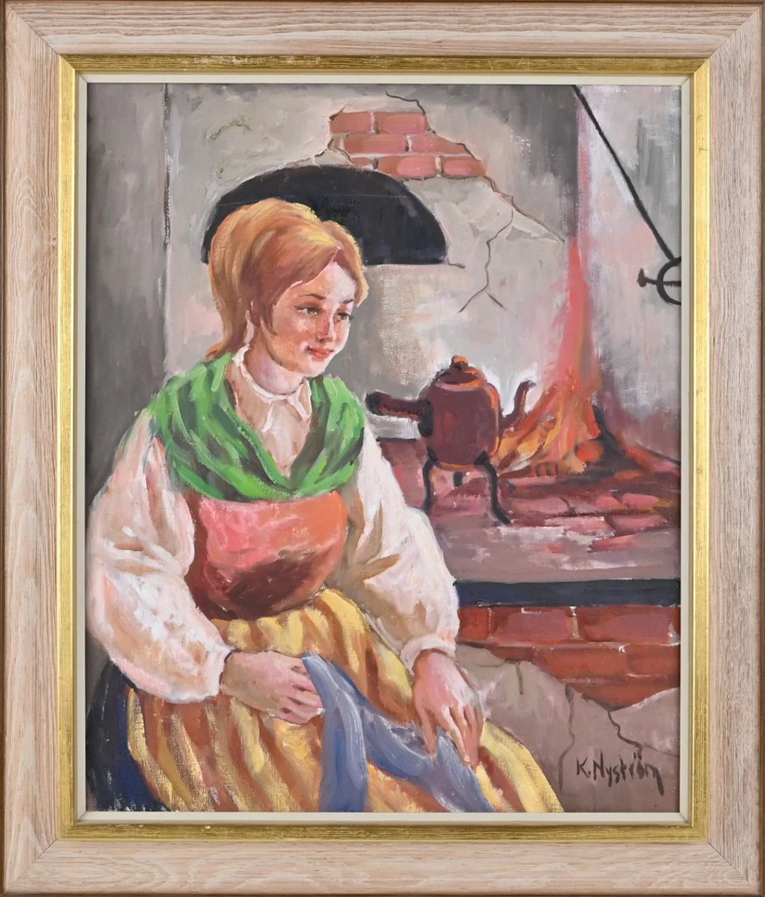 Kurt Nyström, Olja på duk