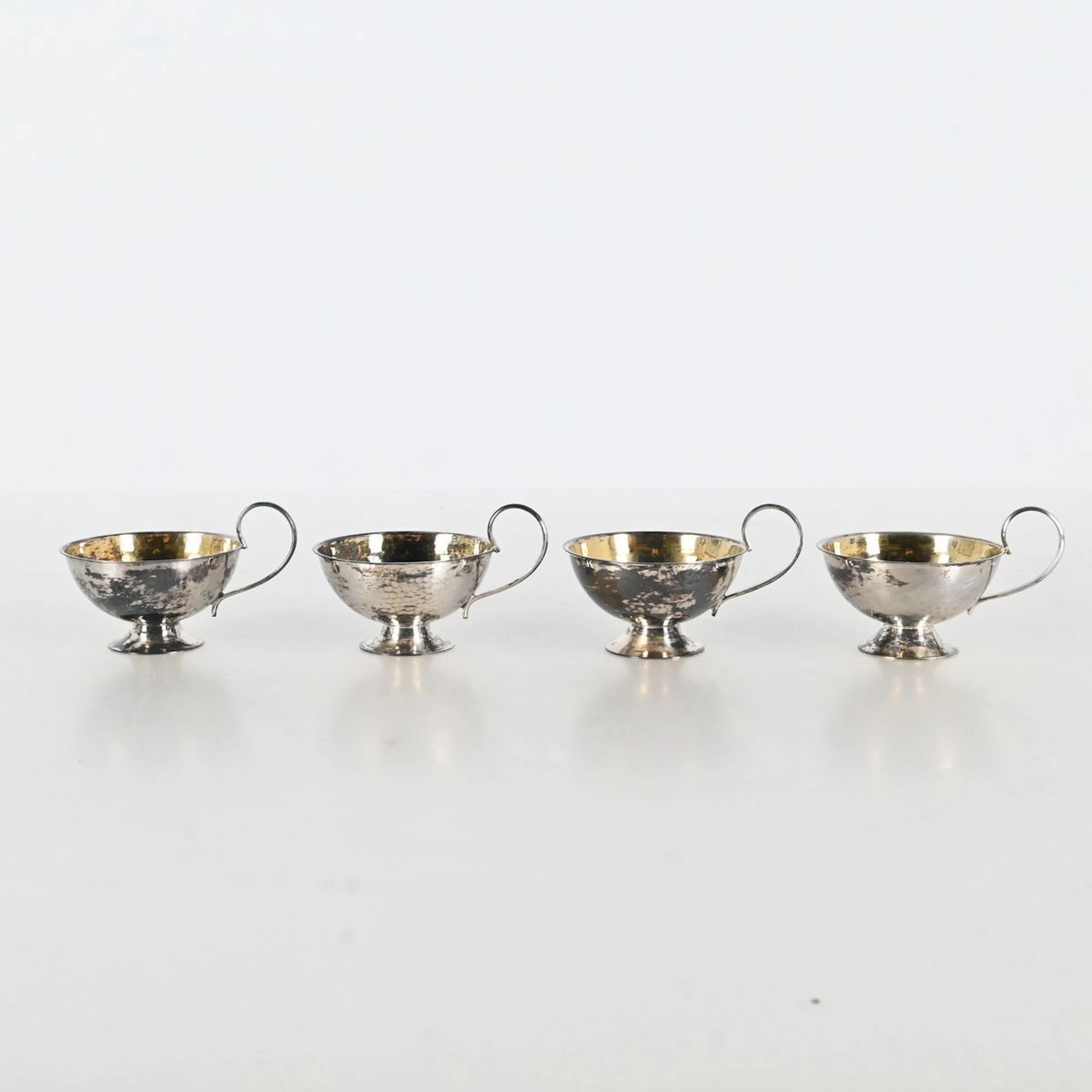 Punschbägare, 4 st, silver