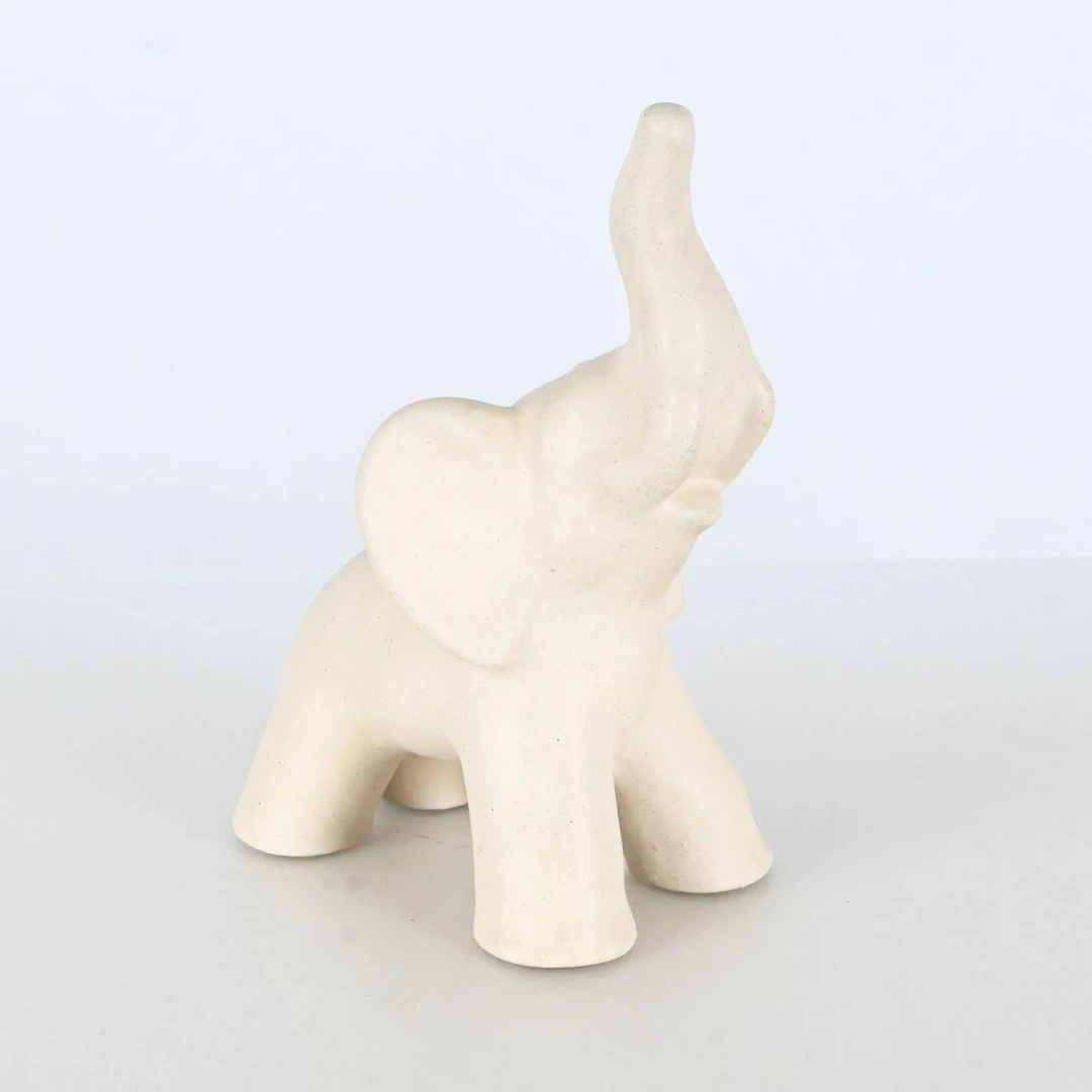 Figurin, elefant, keramik, Kupittaan