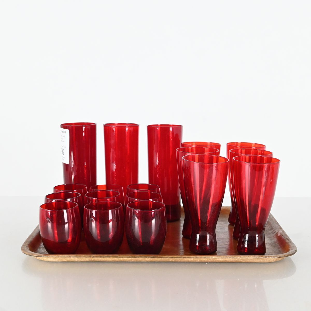 Glas, 18st, röda, Reijmyre