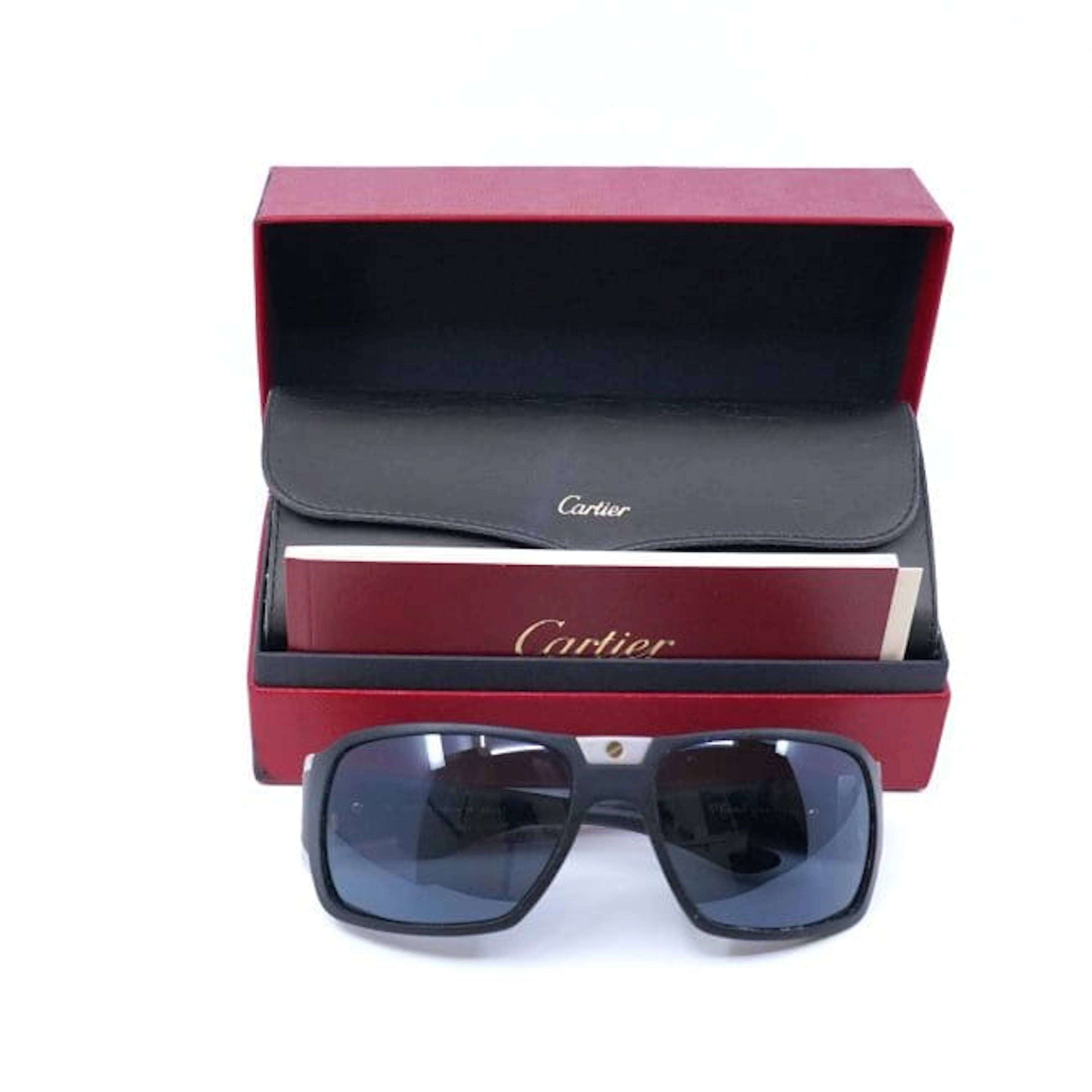 Solglasögon, Cartier, Santos Sport, 115, 60 17, fodral, ytterkartong