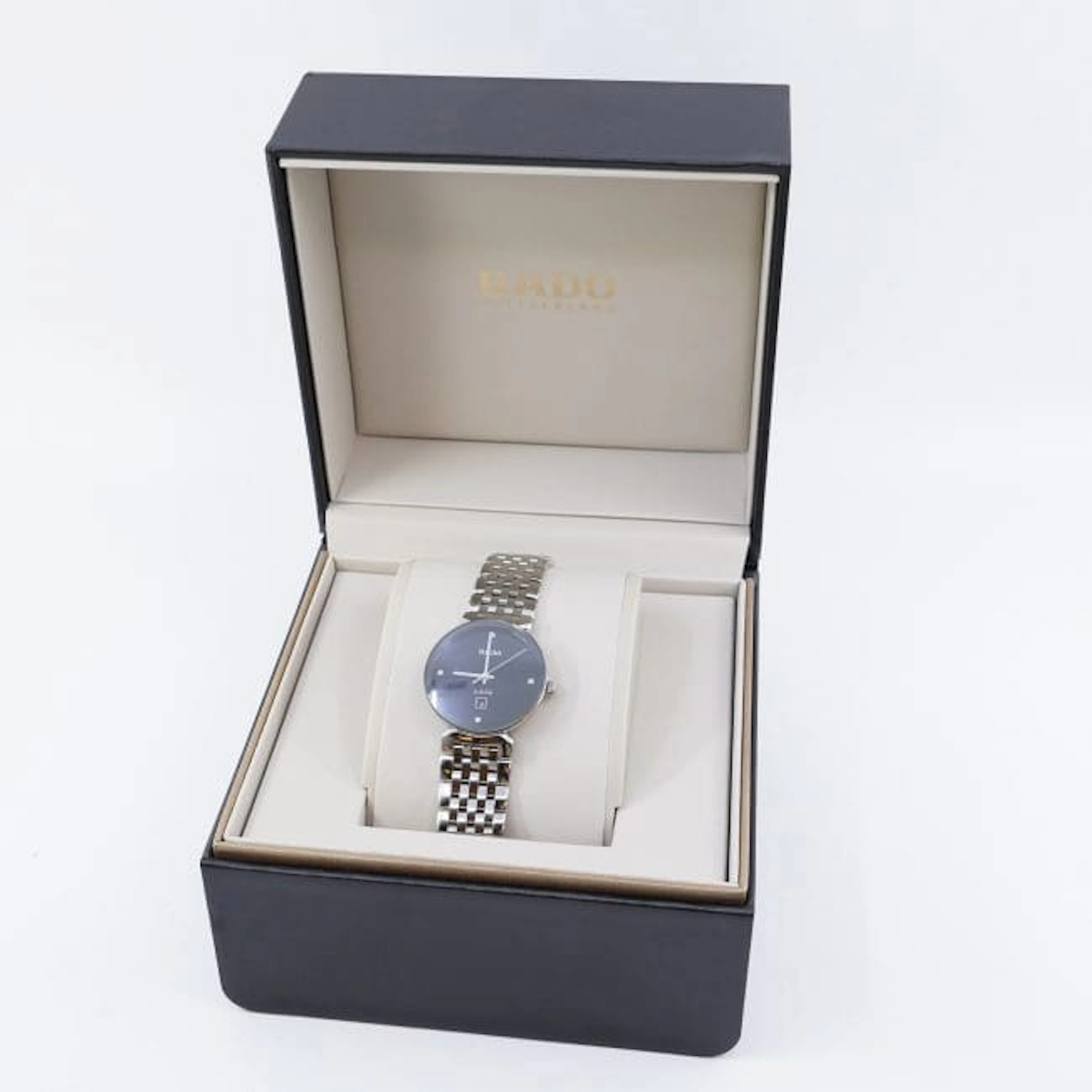 Armbandsur Rado Jubilee Quartz Stål Längd 17cm Boett 30mm, Diamantindex, Datum
