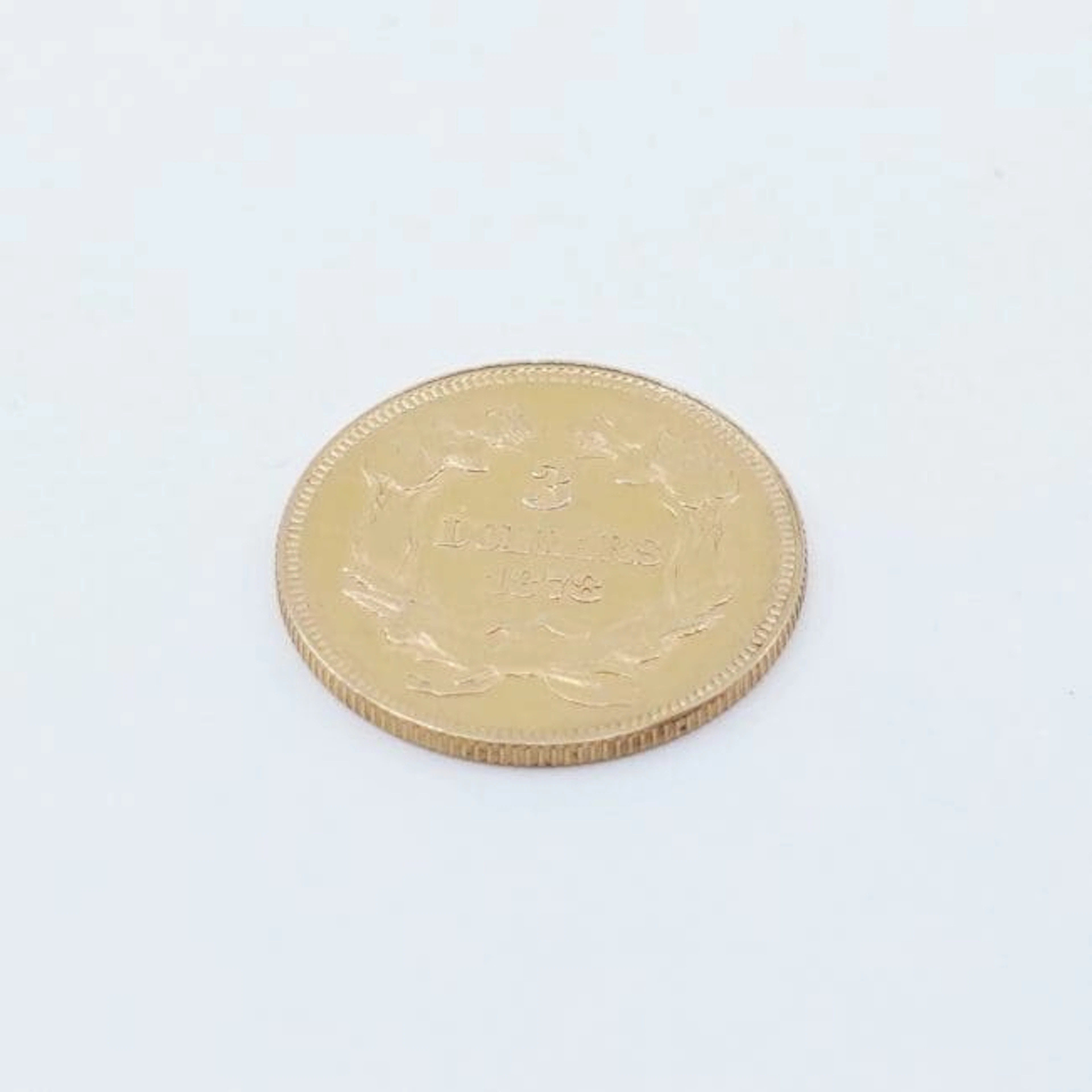 Mynt Guld 21,6K 5,0g, United States of America, 3 Dollars 1878, Ø20,5mm