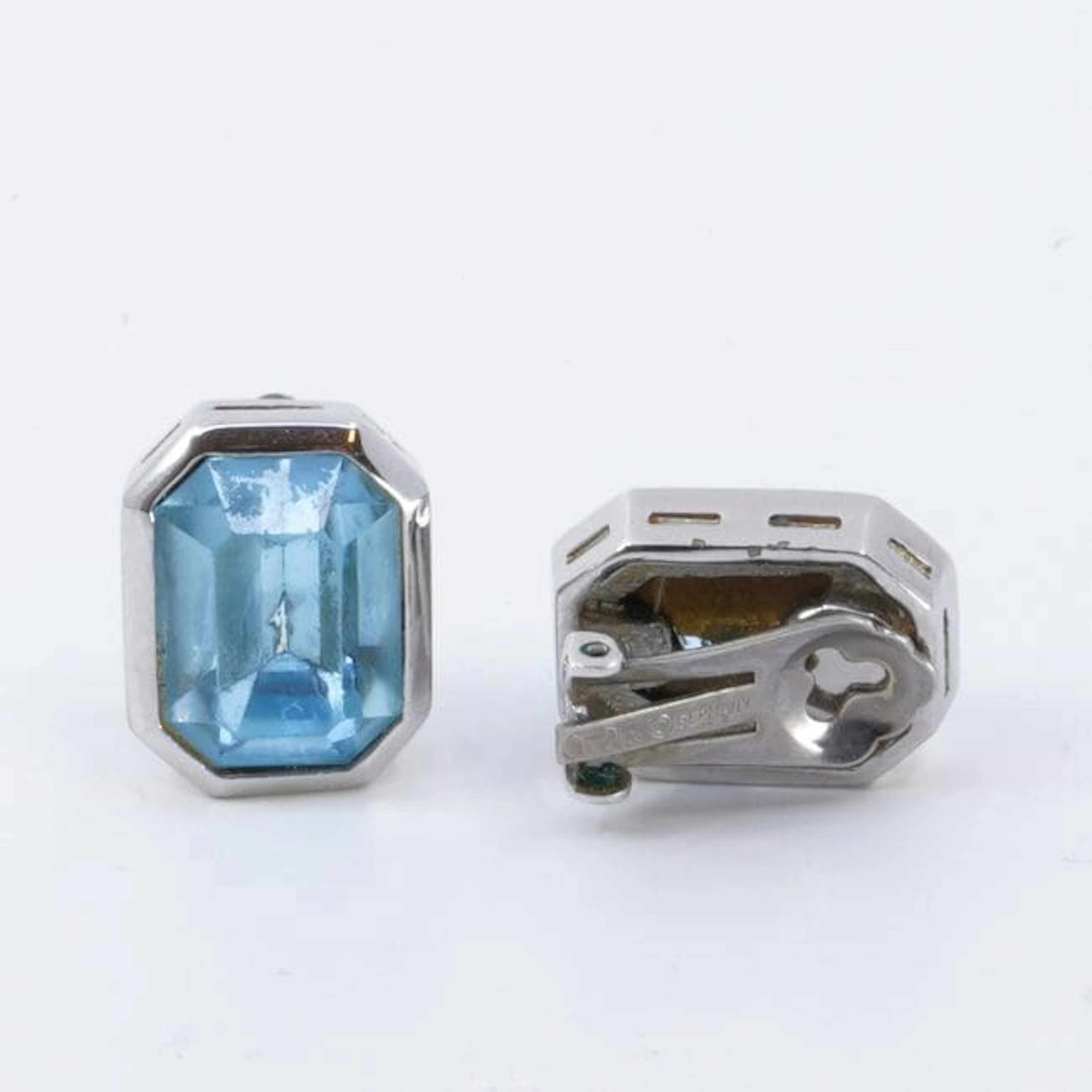 Örhängen clips Christian Dior, oädel metall med stenar