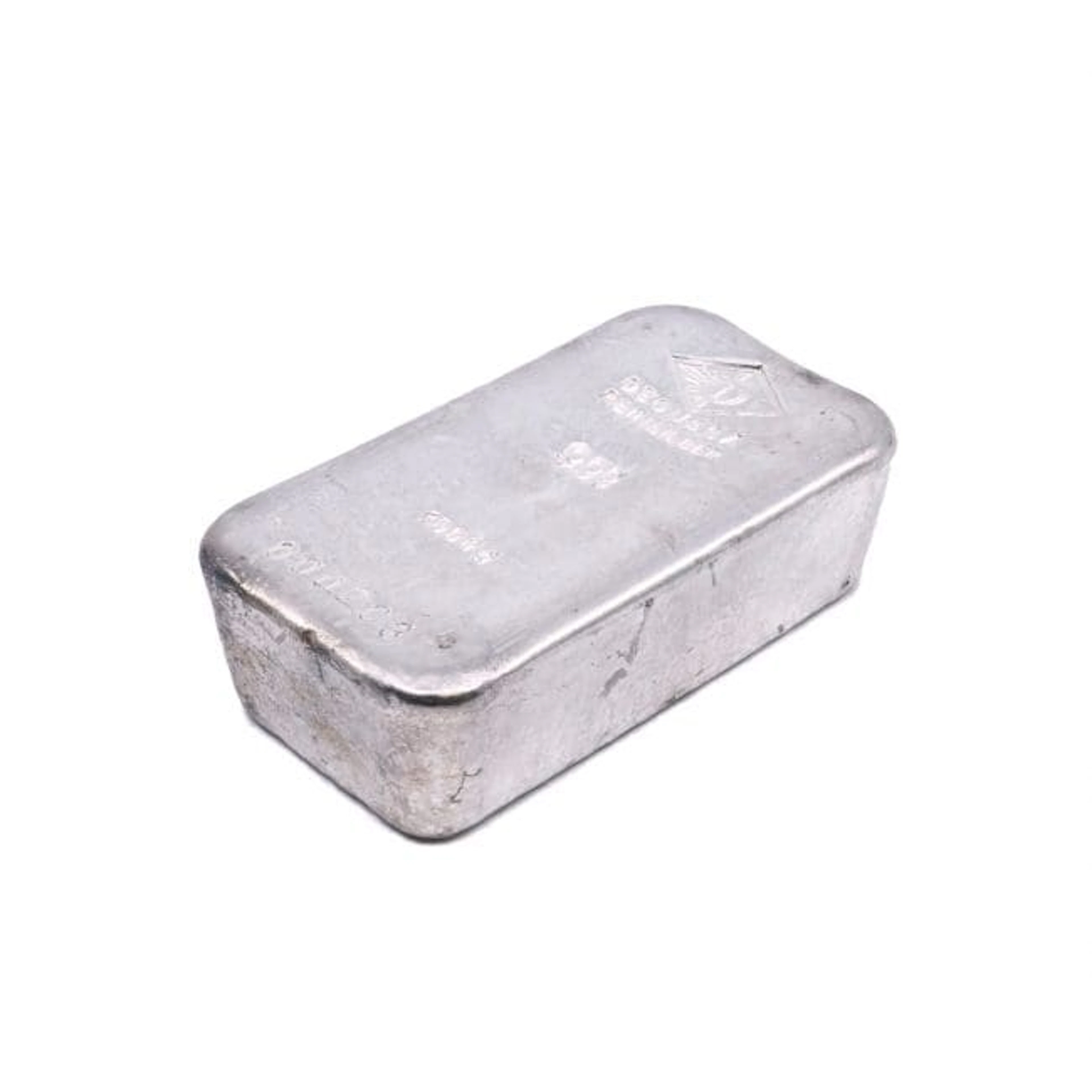 Silvertacka Degussa, serienummer: 000703, S999 999,8g