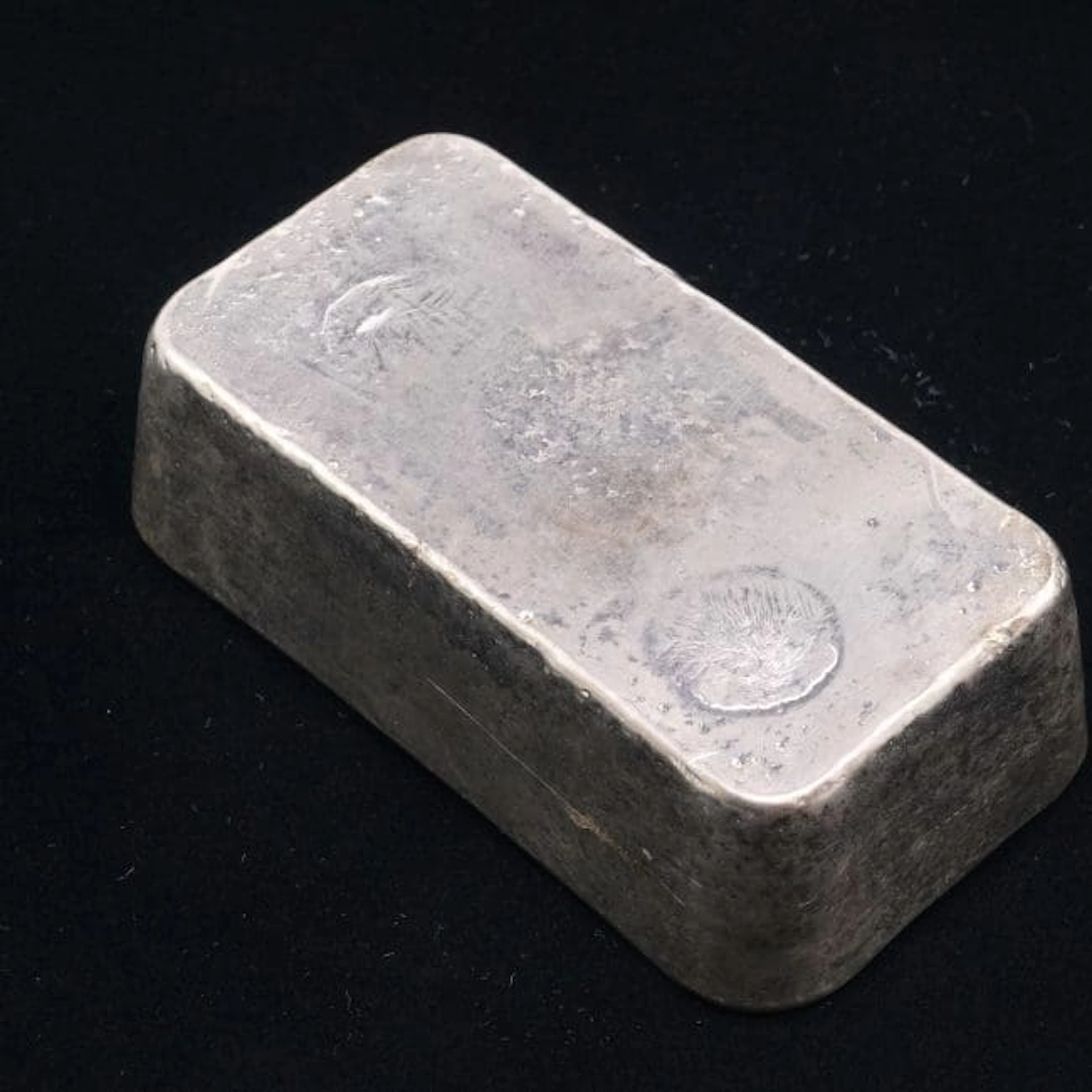 Silvertacka S999, vikt 1000,7 gram, Degussa Feinsilber, serienummer: 000856