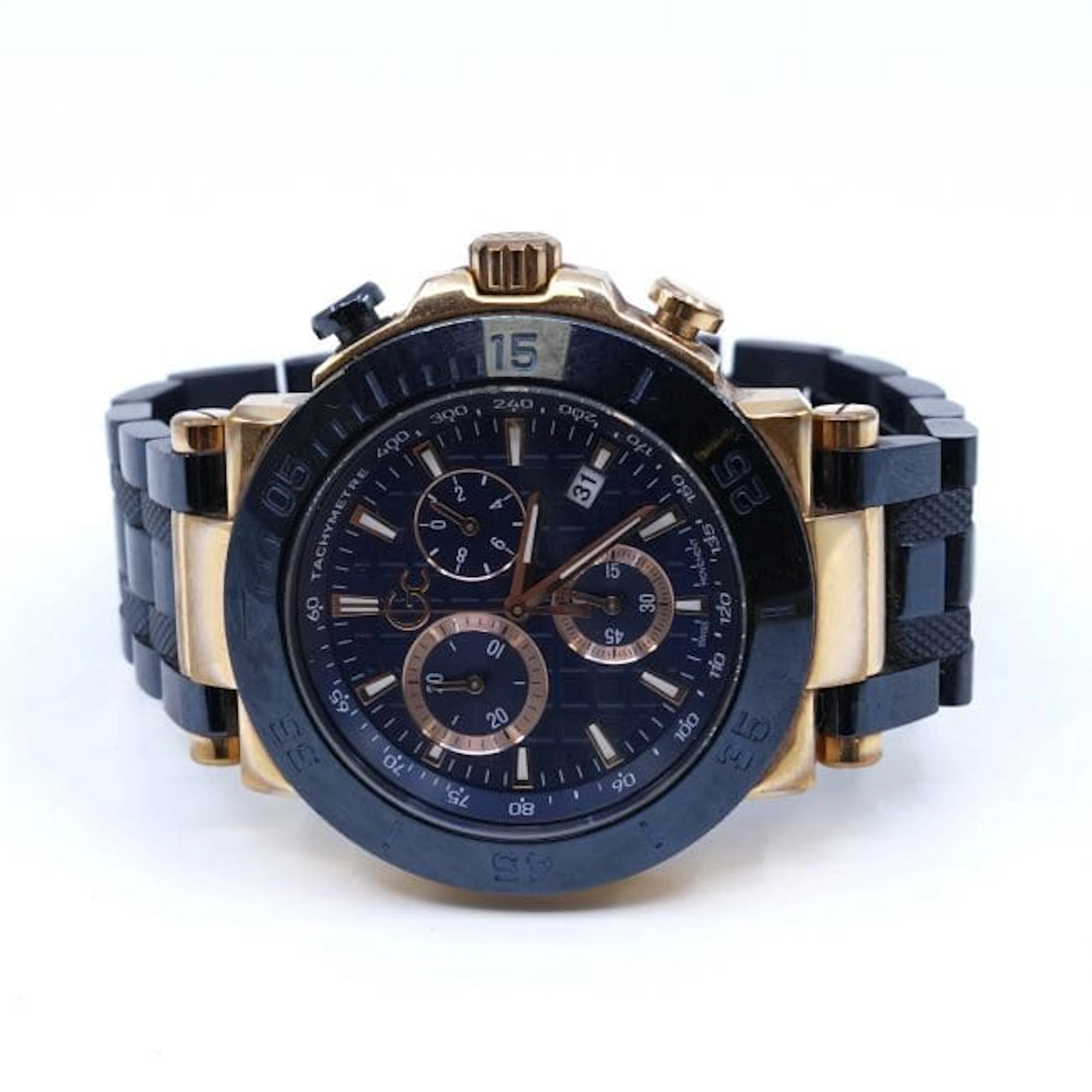 Armbandsur Guess Gc One Chrono Metall Stål Boett 44mm kvartsur med chronograf