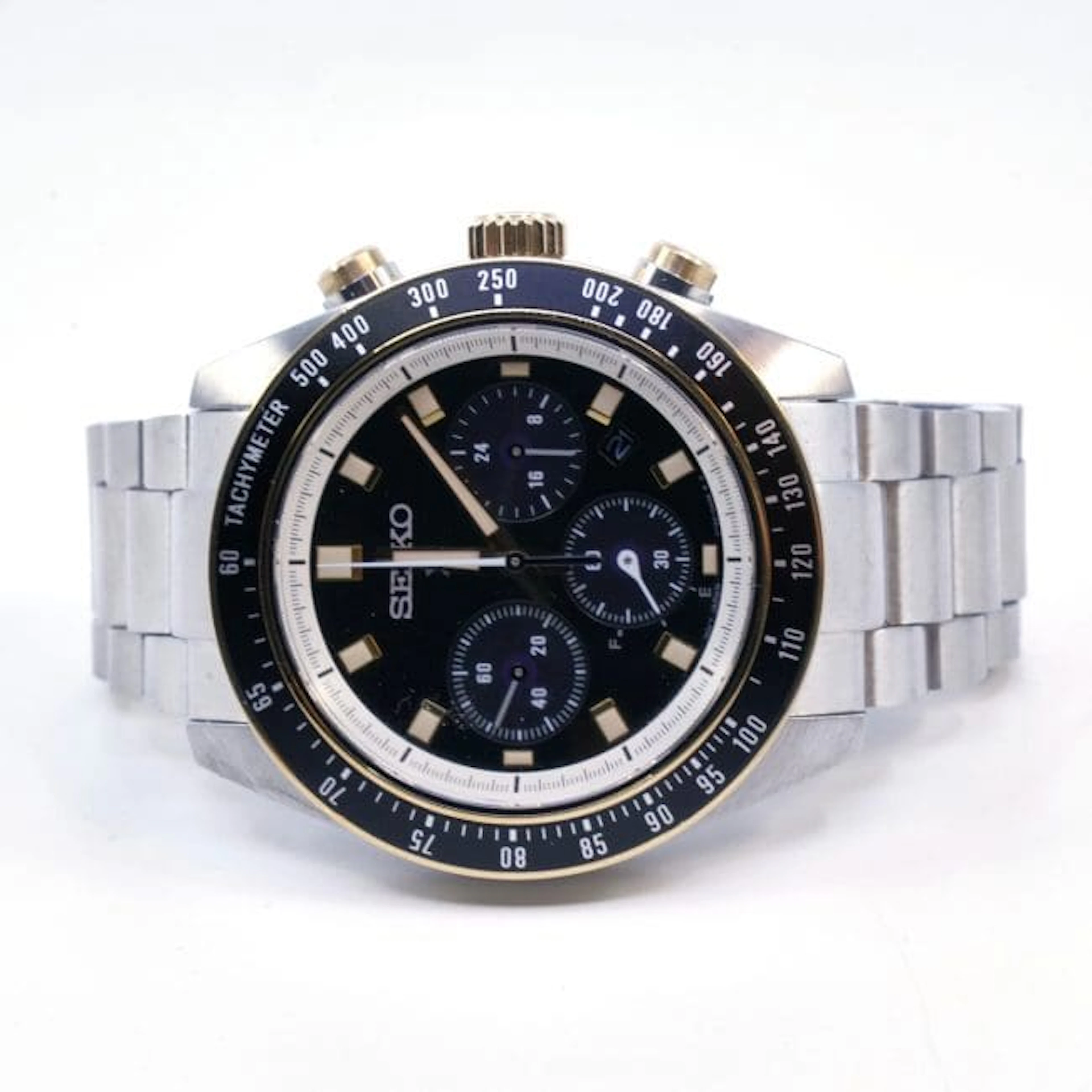 Armbandsur Seiko Prospex, boett 41,5mm, stål, quartz, datum, safirglas