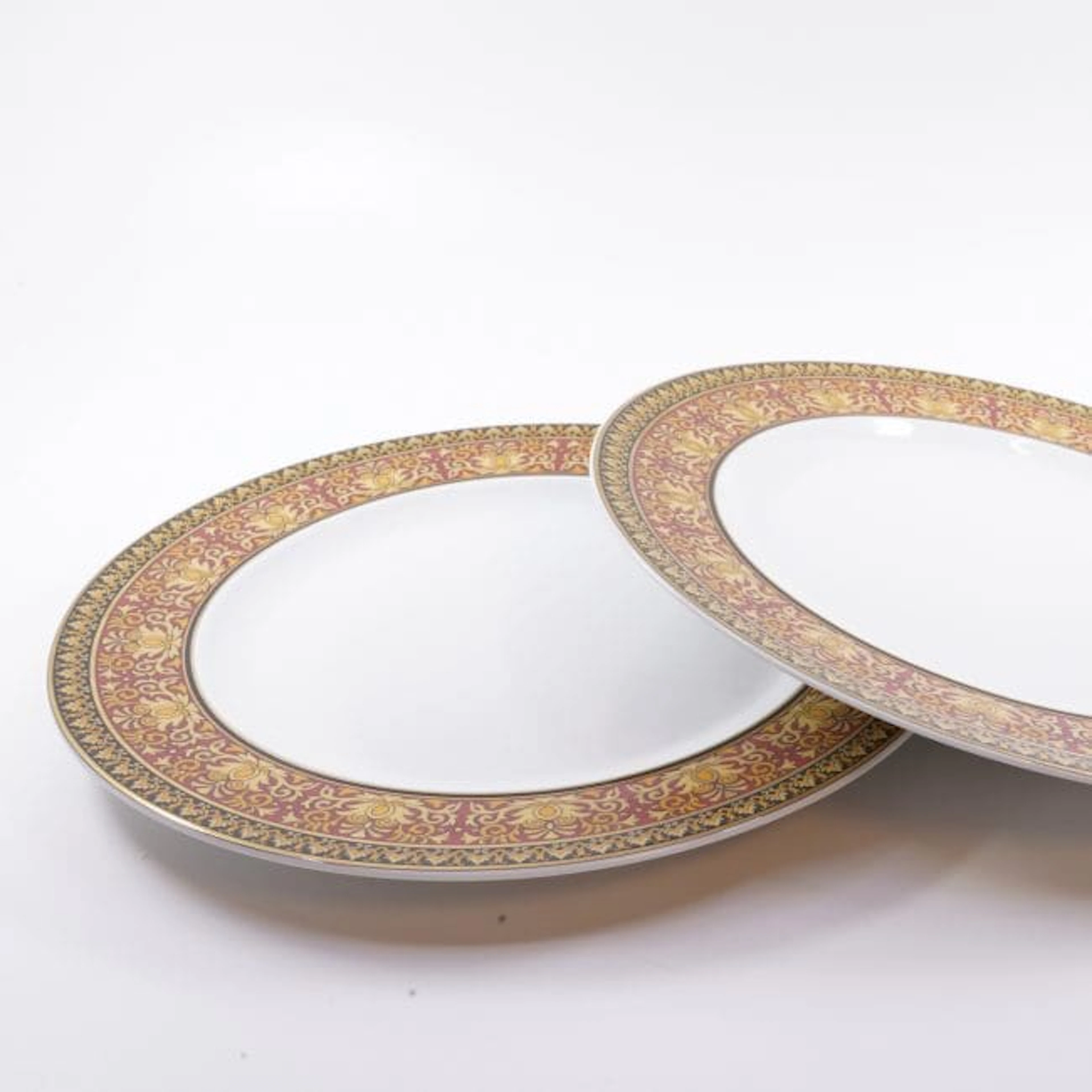 2 Mattallrikar Versace Rosenthal Ø22,8cm