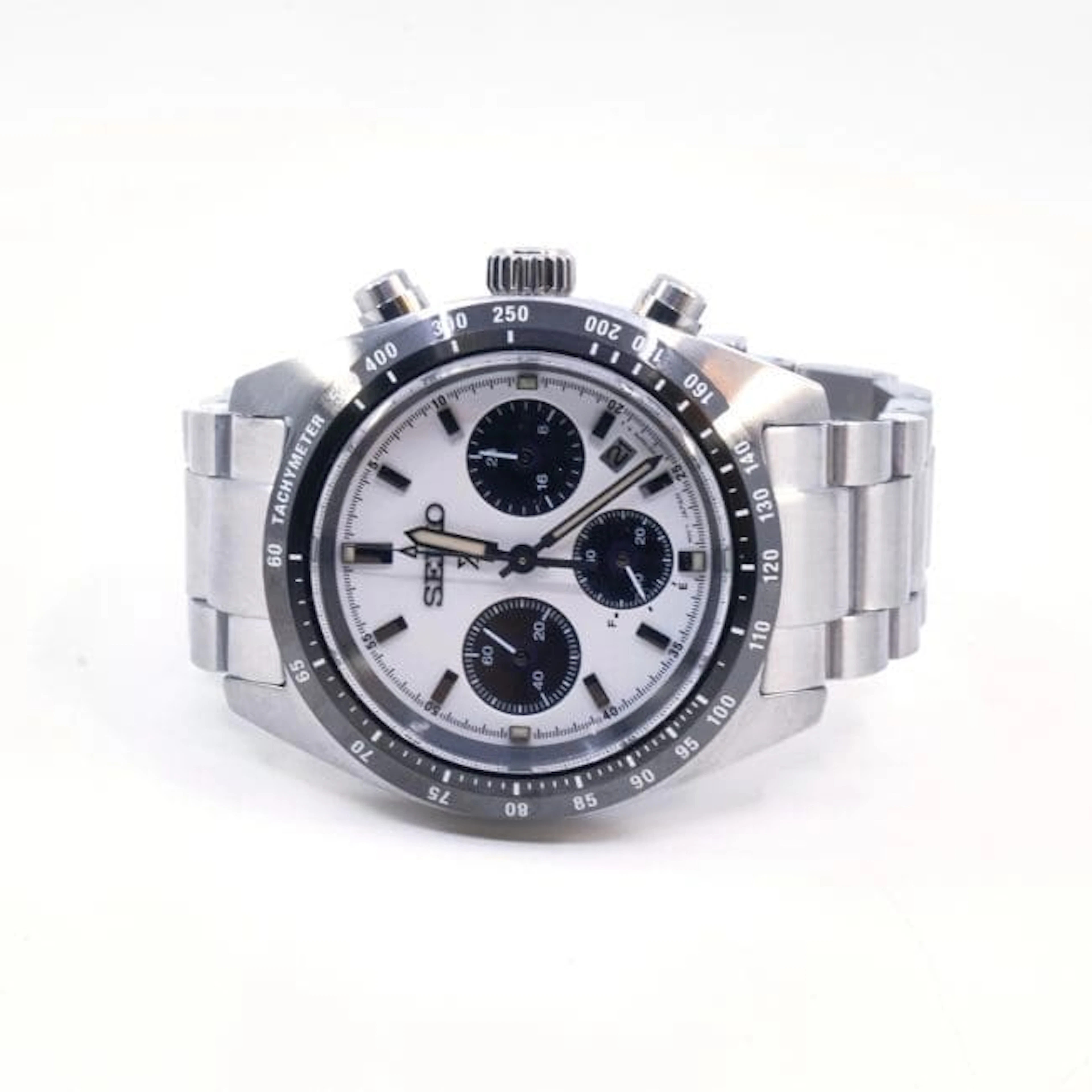 Armbandsur Seiko Prospex, boett 39mm, stål, quartz, datum, safirglas, kronograf