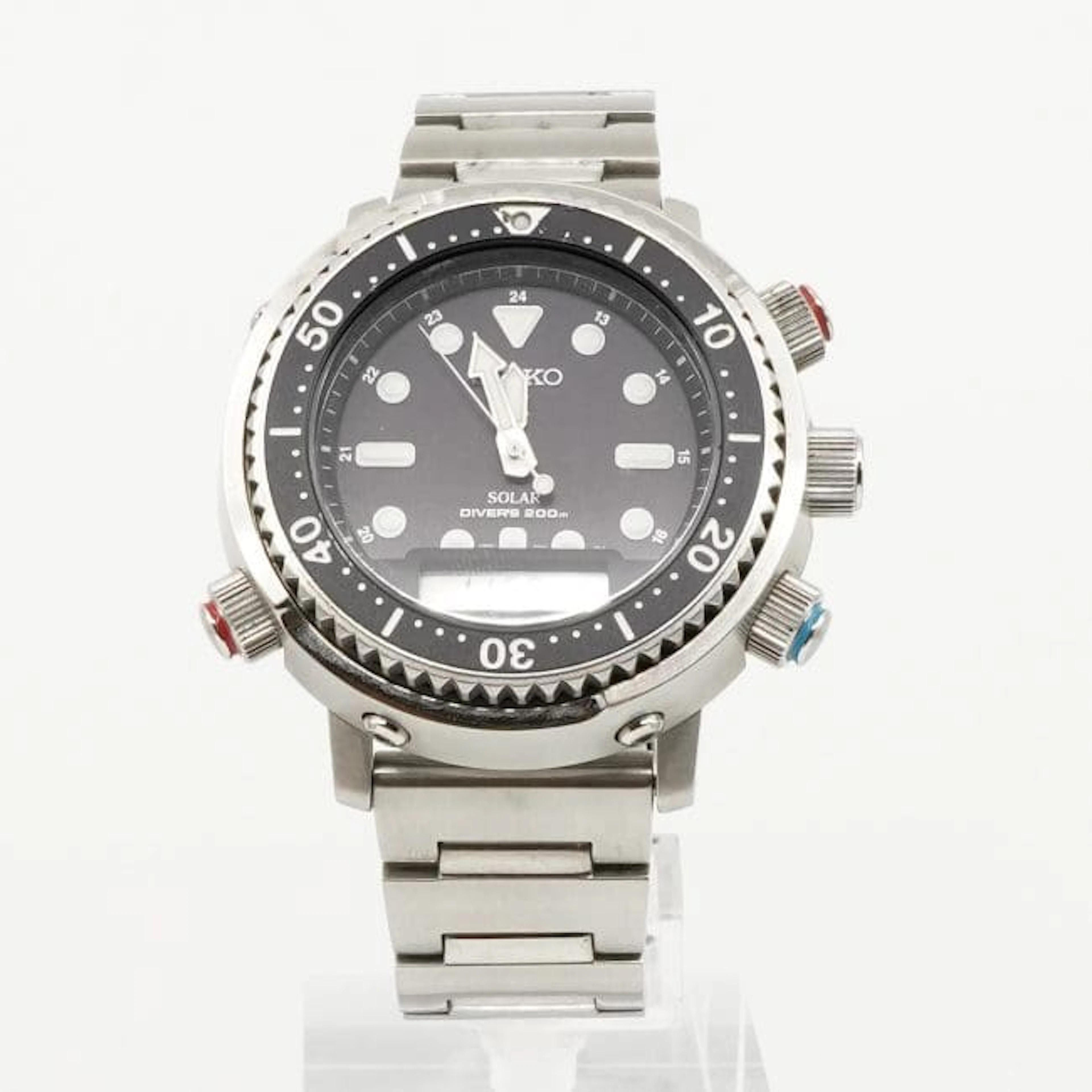 Armbandsur Seiko Prospex Diver Solar Arnie SNJ033P1 Stål Längd 19cm