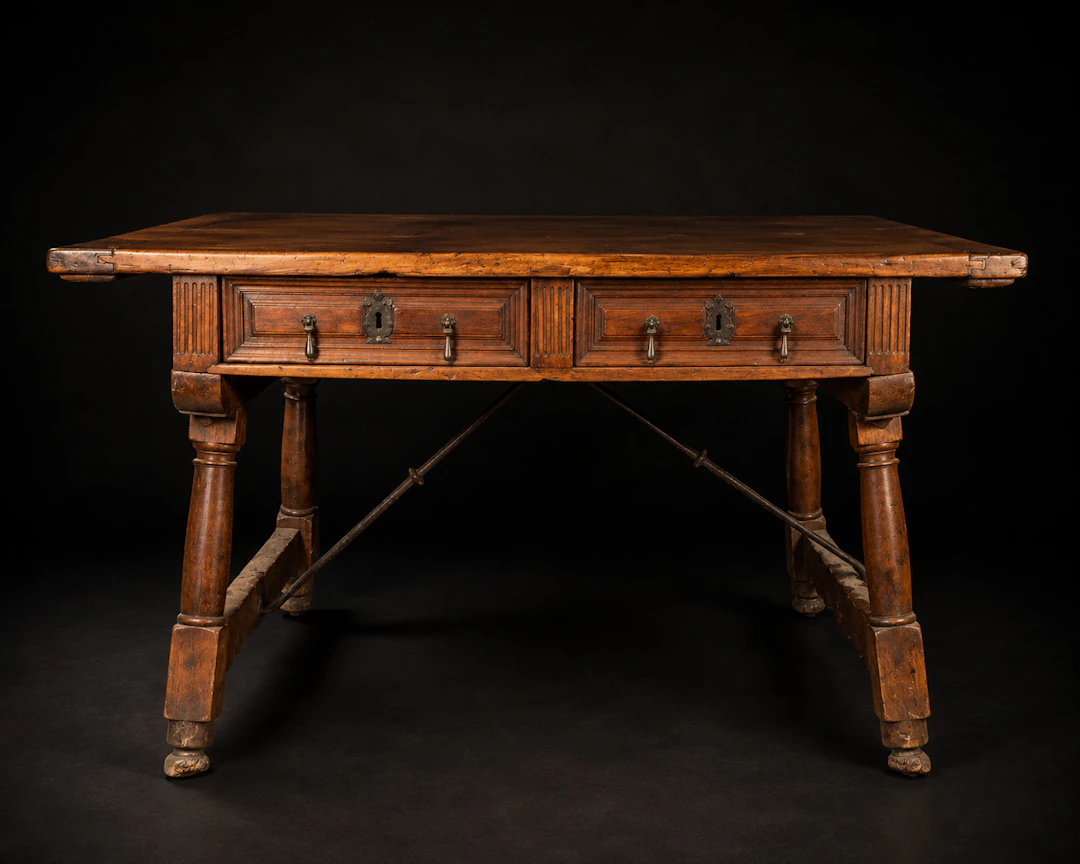 Four-drawer friar's table, Spanish School, 17th century