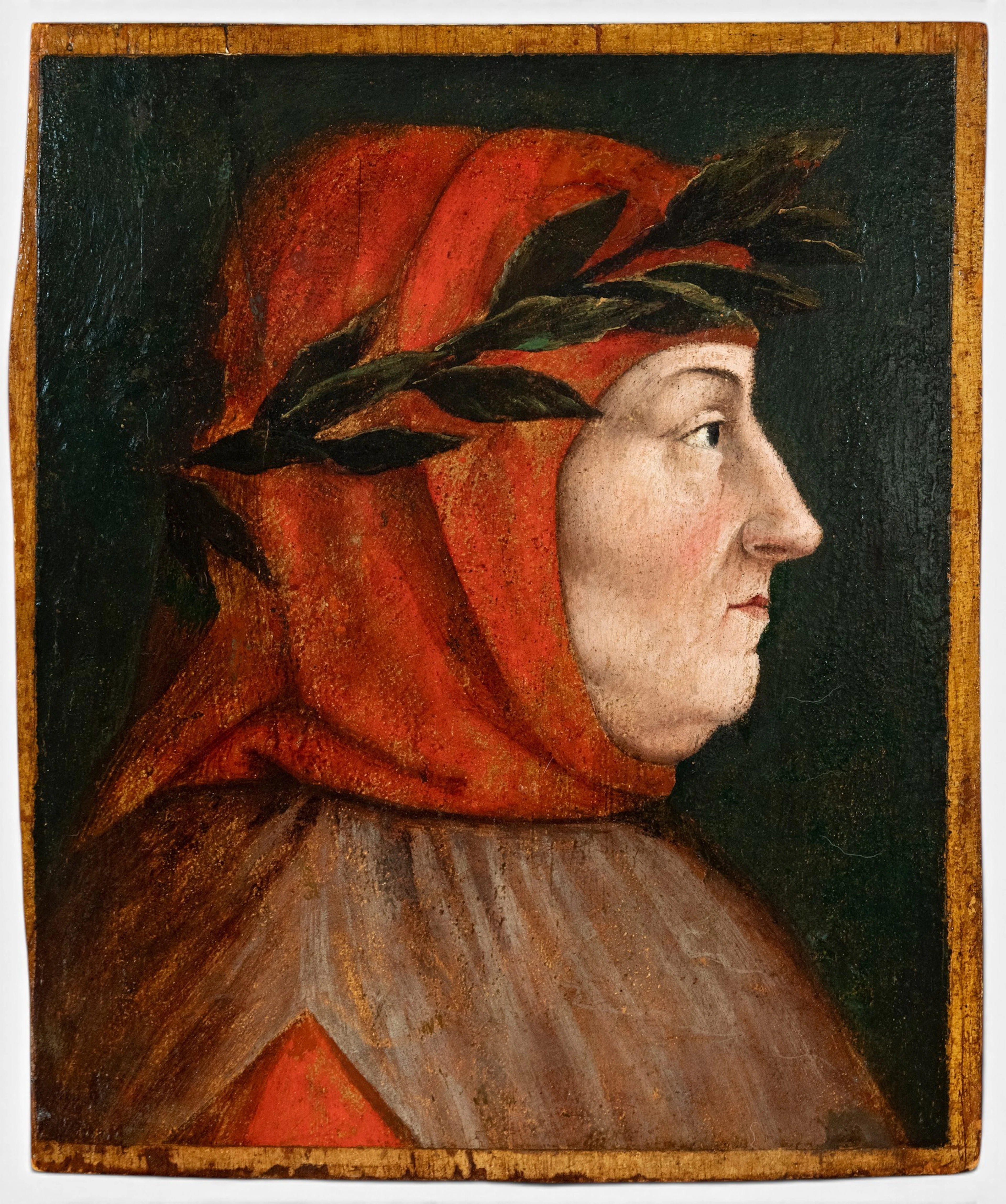 16TH CENTURY ITALIAN RENAISSANCE SCHOOL - DANTE ALIGHIERI ON PANEL