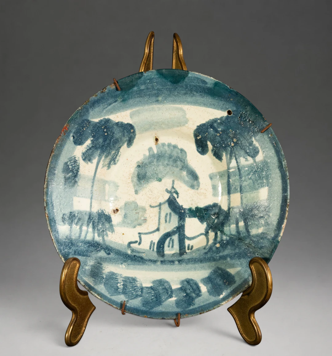 CATALAN PLATE 18th century 18.5 cm
