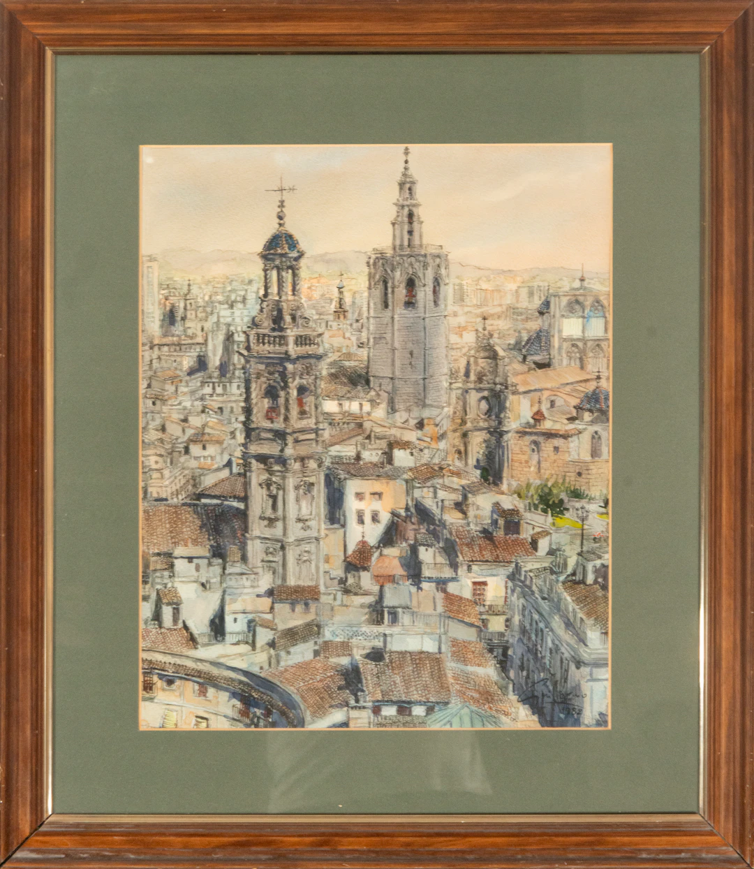 Watercolor, 19th century, dated 1892