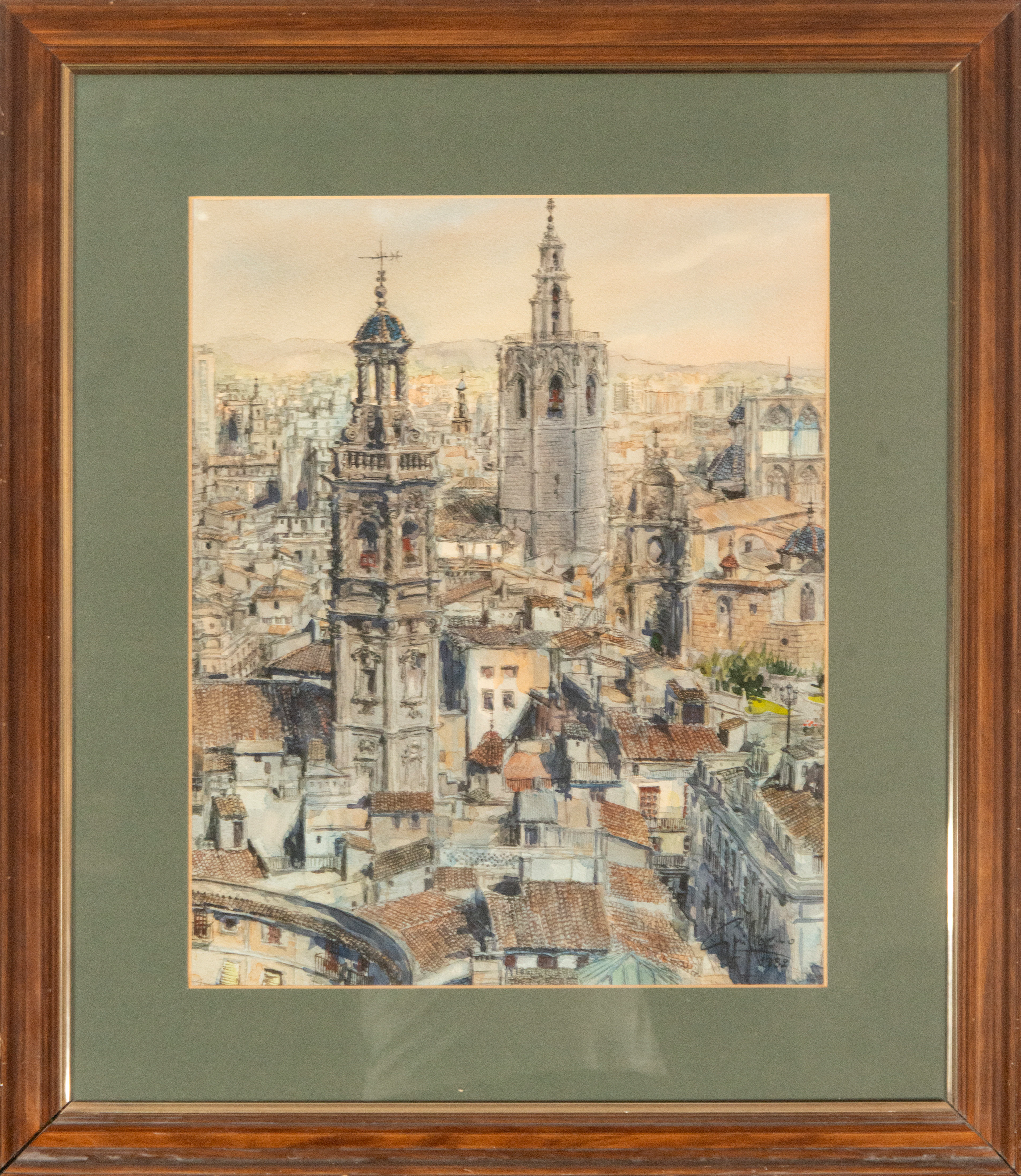 Watercolor, 19th century, dated 1892