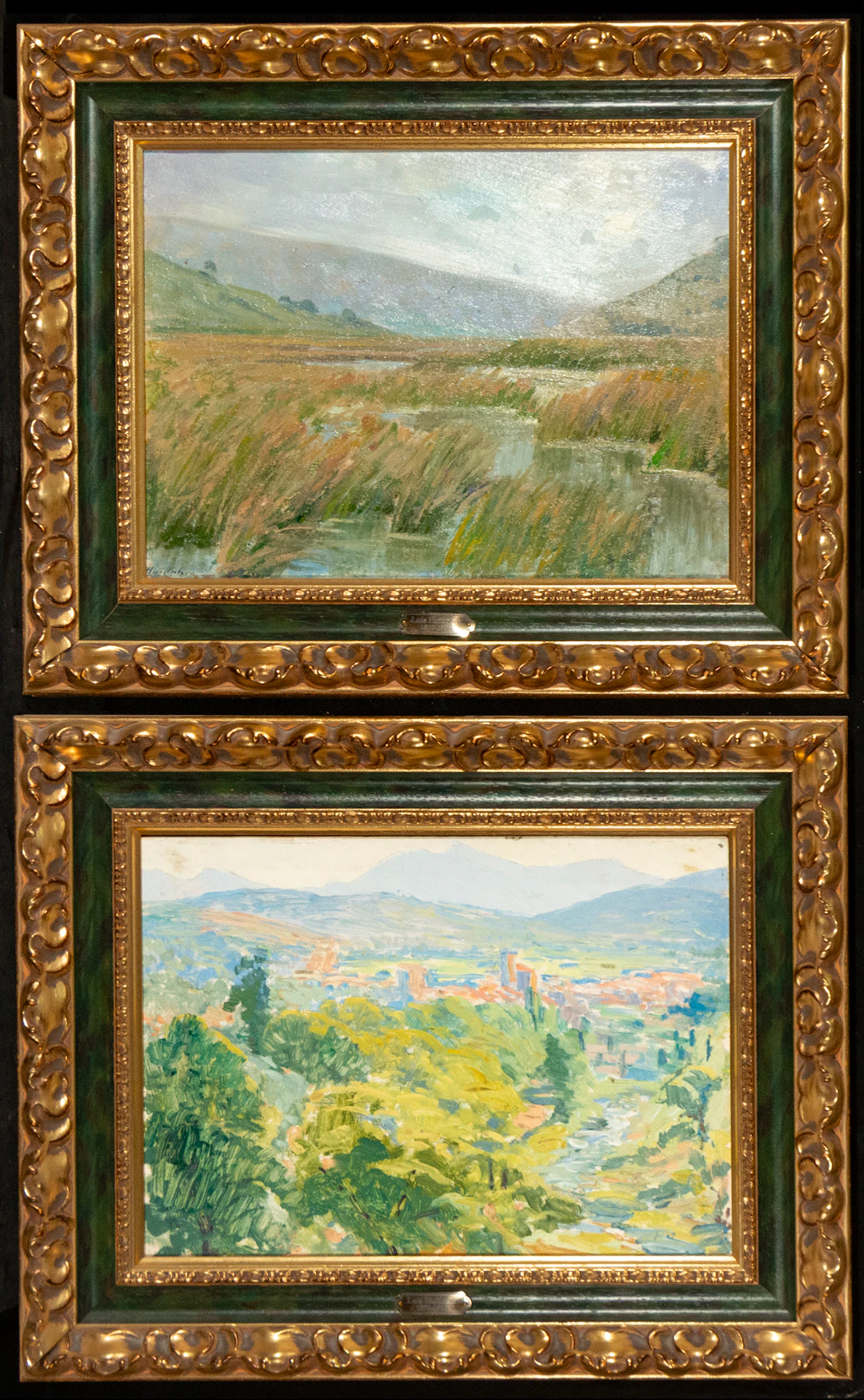 Pair of landscapes: Avila and San Vicente de la Barquera, Luis Huidobro