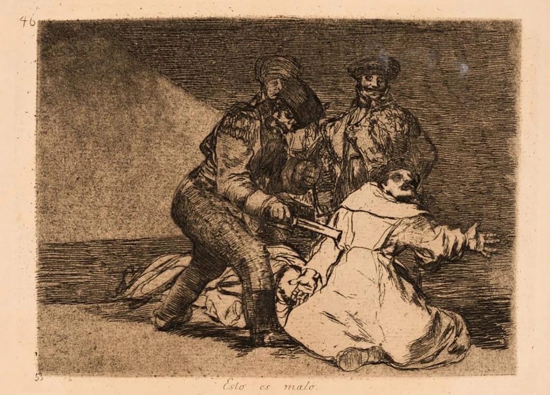 "This is bad." Goya engraving number 46 - 19th-20th century