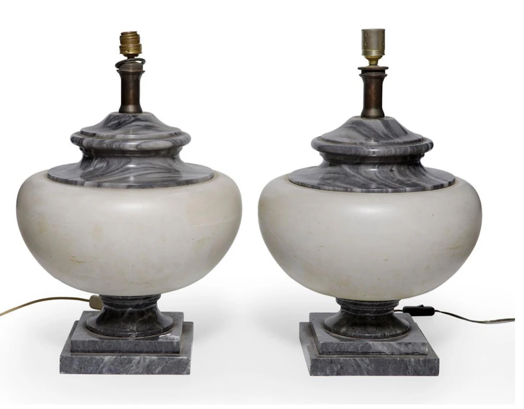 Pair of Art Deco table lamps – Possibly Italian school – circa 1930