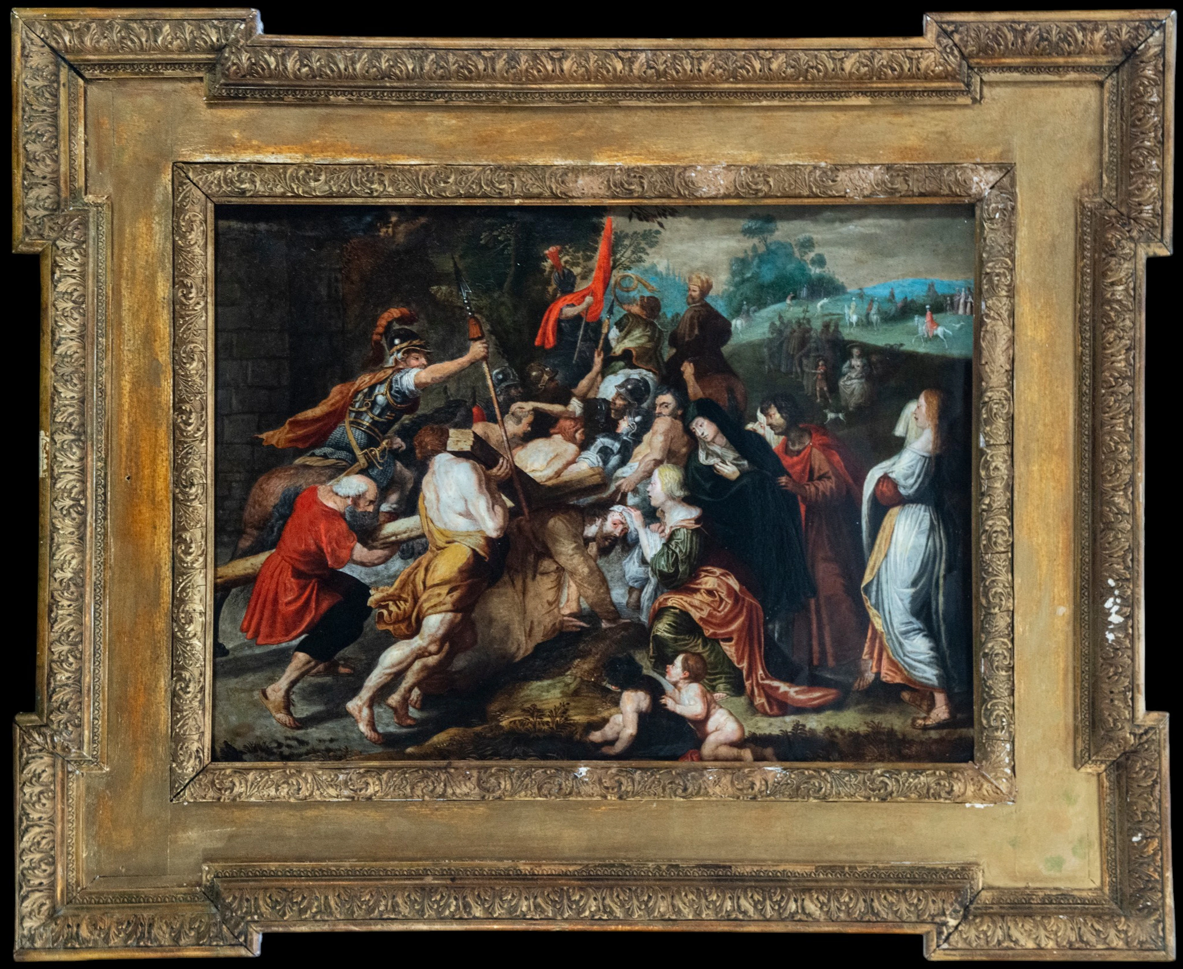 Christ on the Way to Calvary, School of Van Dyck, 17th century - on copper