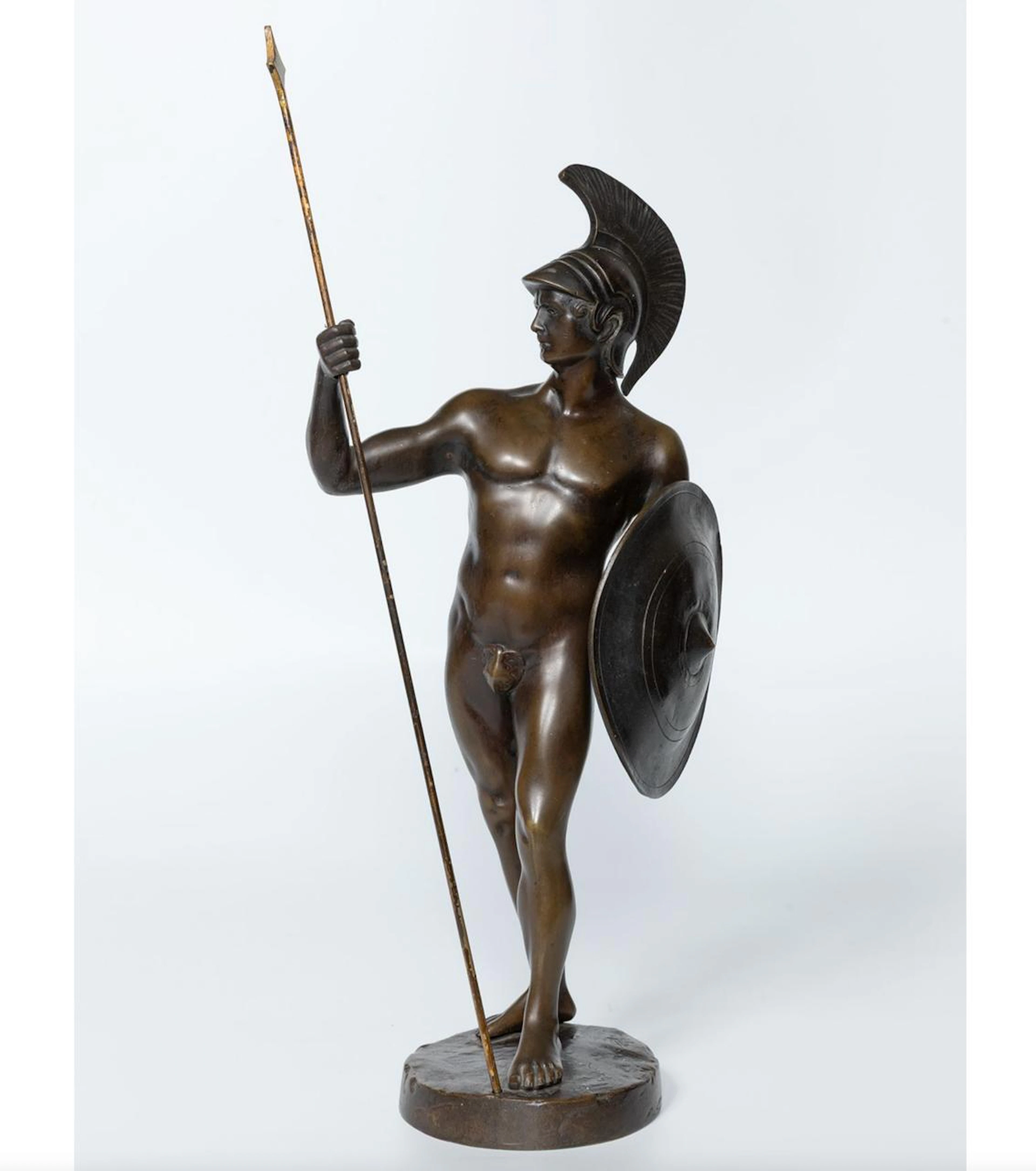 Warrior with spear and shield – Italian School – first third of the