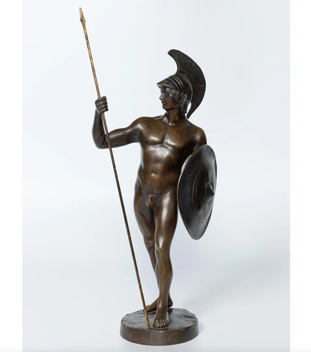 Warrior with spear and shield – Italian School – first third of the