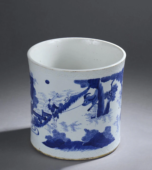 Exceptional Ming Dynasty Chinese Brushpot - China, Chongzhen period
