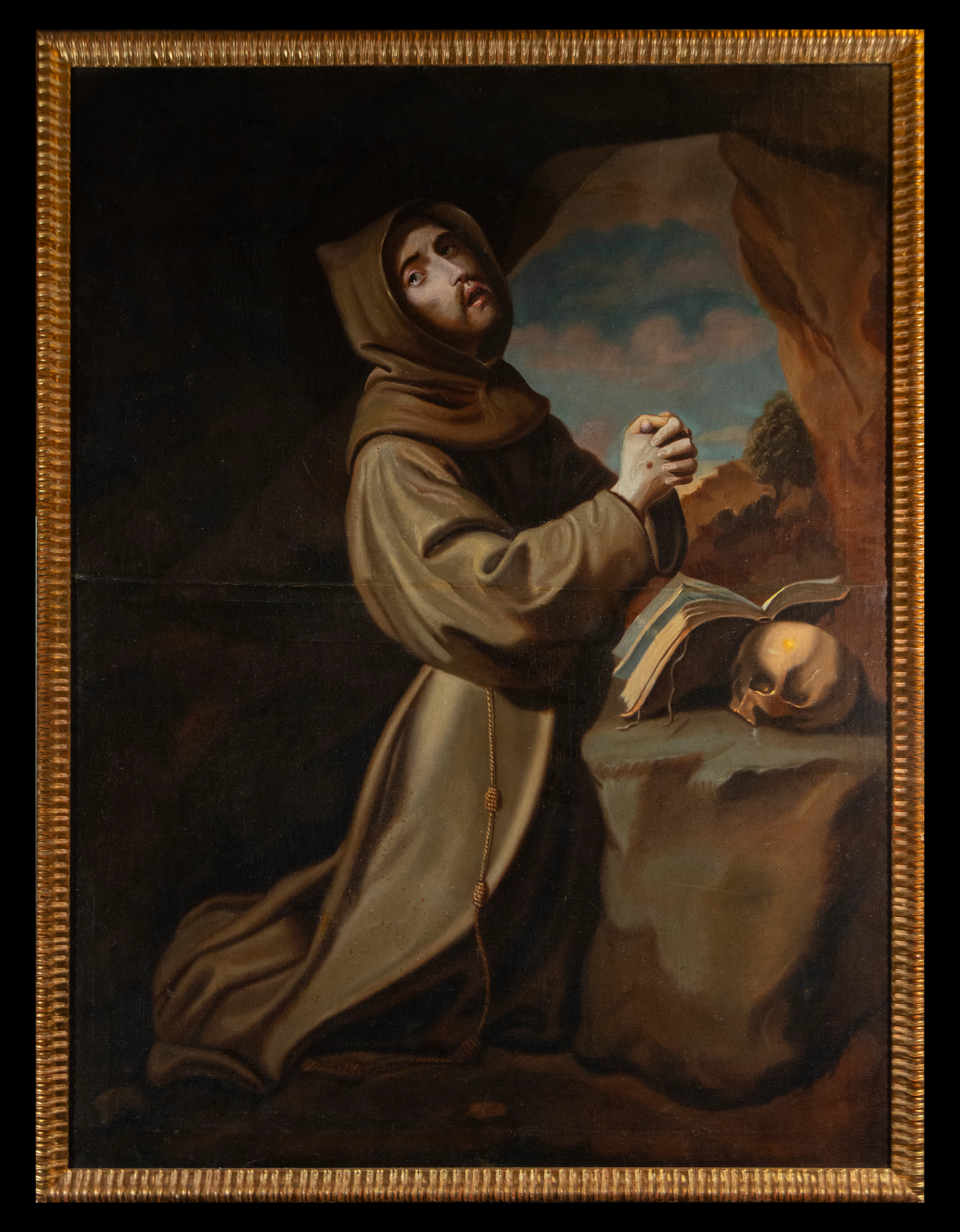 Workshop of Francisco de Zurbarán, Saint Francis of Assisi in Prayer