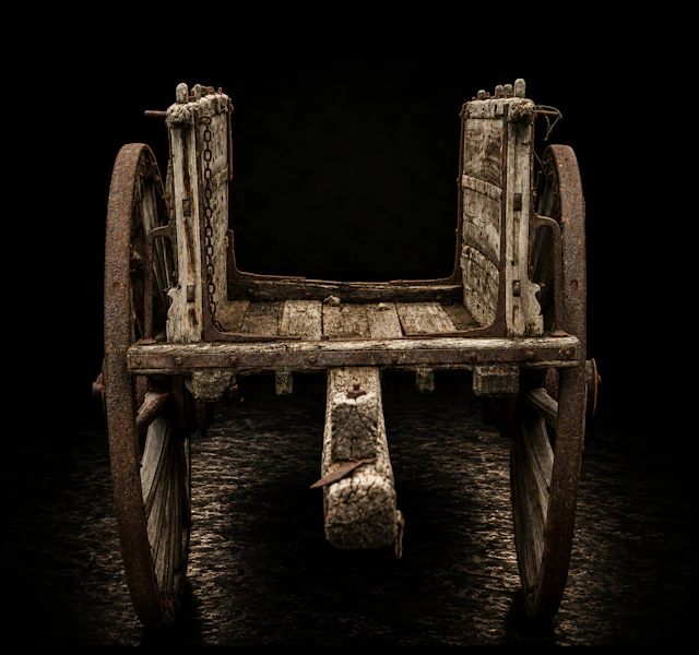 Agricultural cart with reinforced structure, Spanish Popular School