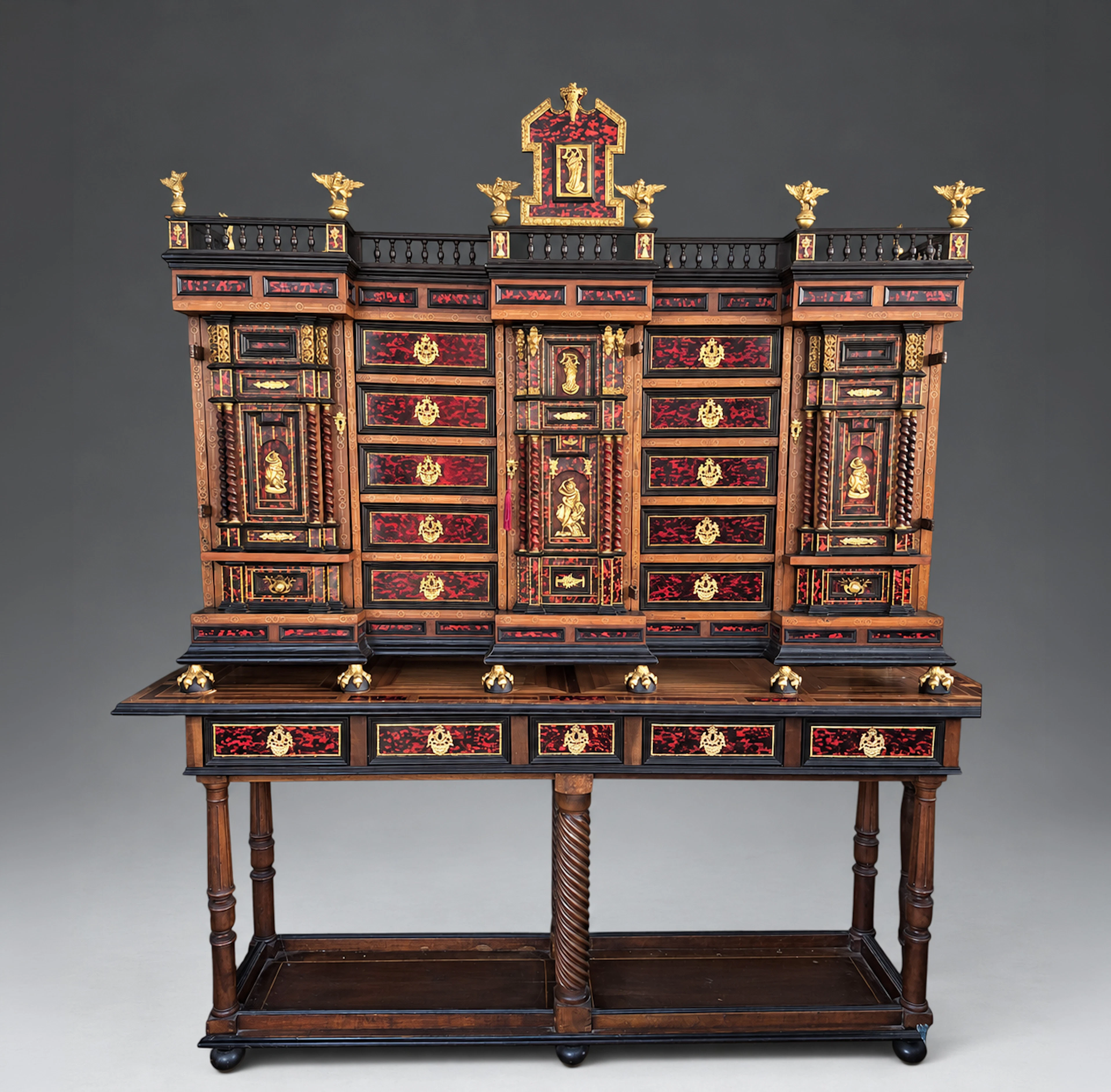 MONUMENTAL FLAMENCO CABINET, 19TH CENTURY
