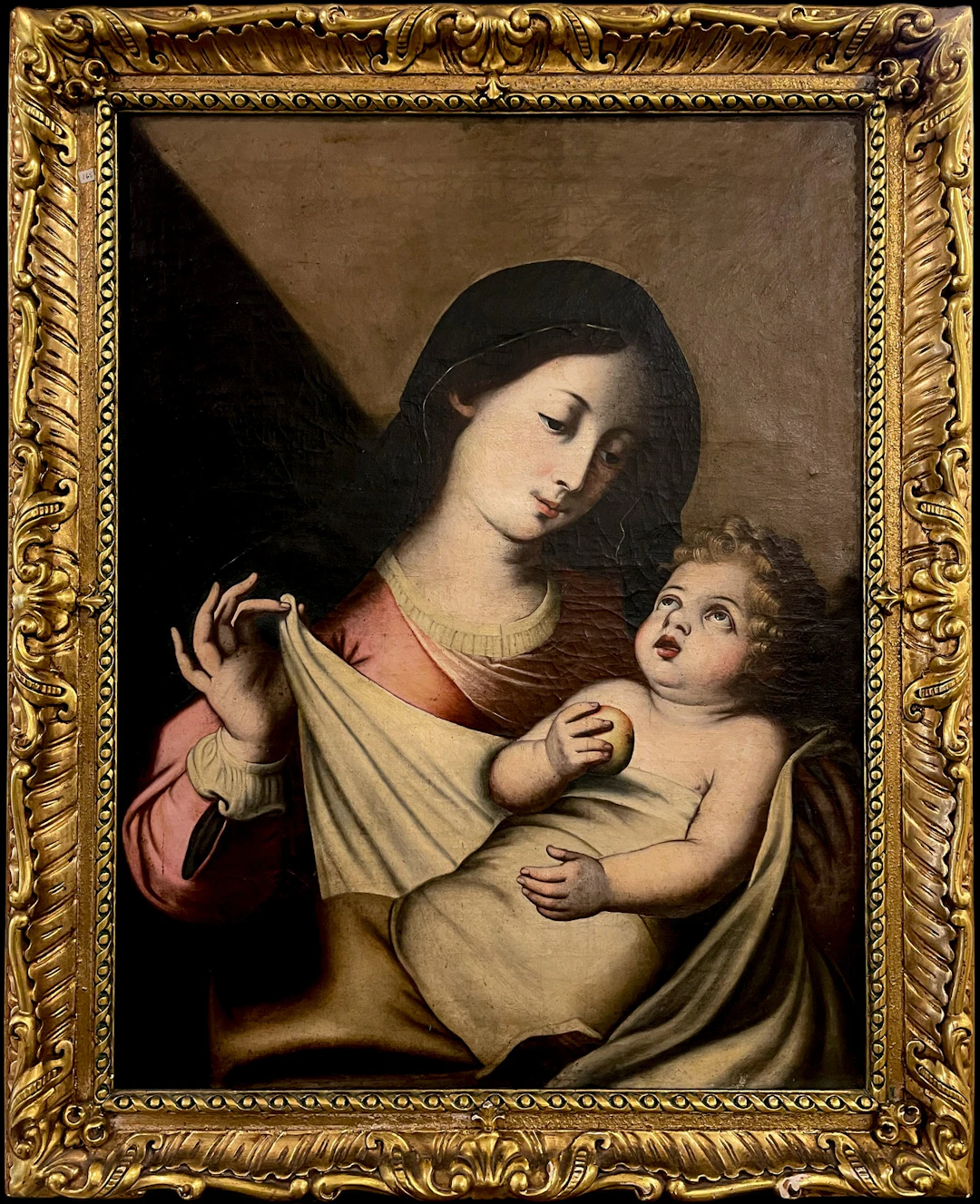 18th Century New Spanish School - Virgin and Child
