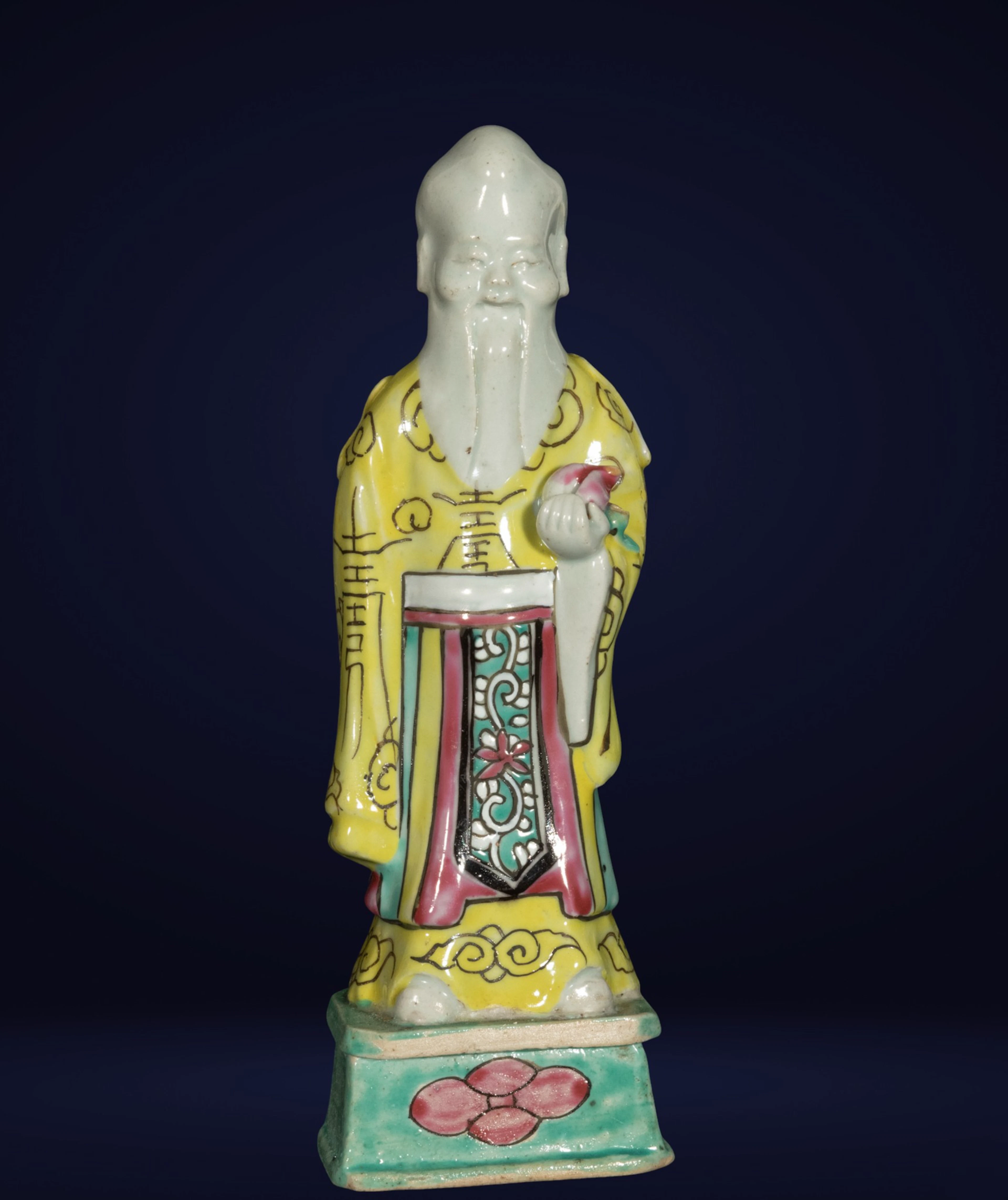 Immortal Sage in Qianlong Chinese Porcelain "famille rose" for Export