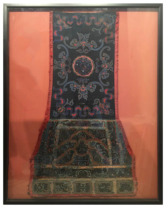 Silk textile from Yunnan, Miao ethnic group, China. 19th century