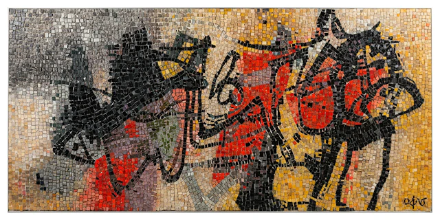 AFRO BASALDELLA (Udine, 1912 - Zurich, 1976) - La corda (1966)