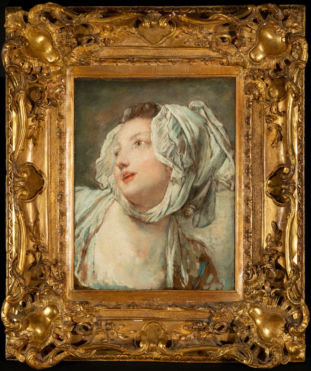 "Portrait of a Young Lady", Jean-Baptiste Greuze? French school of
