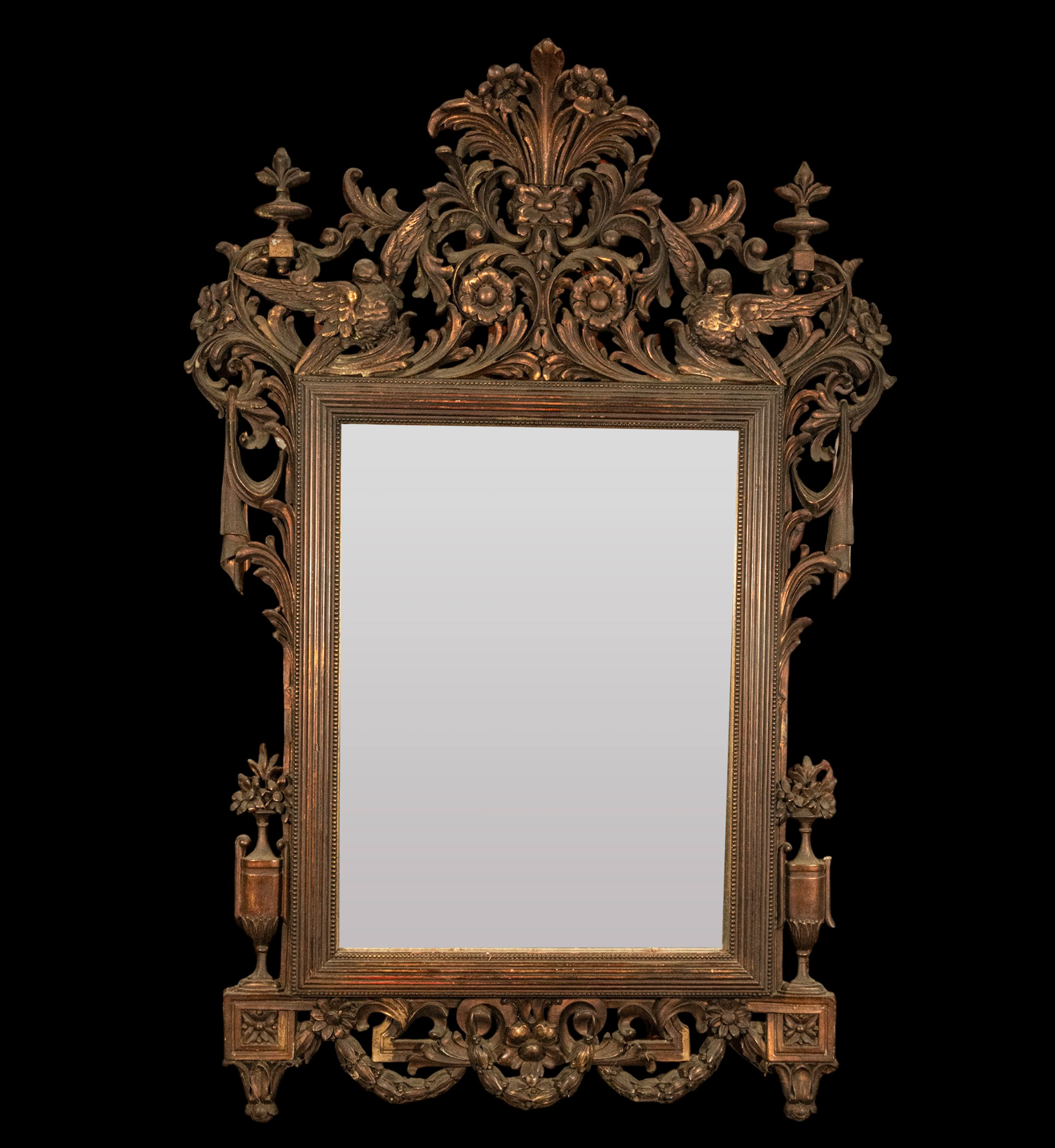 19th Century English Regency Mirror, 140 x 95 x 15 cm