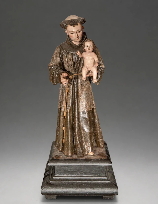 Saint Anthony with the Child Jesus – Attributed to Pedro de Mena.