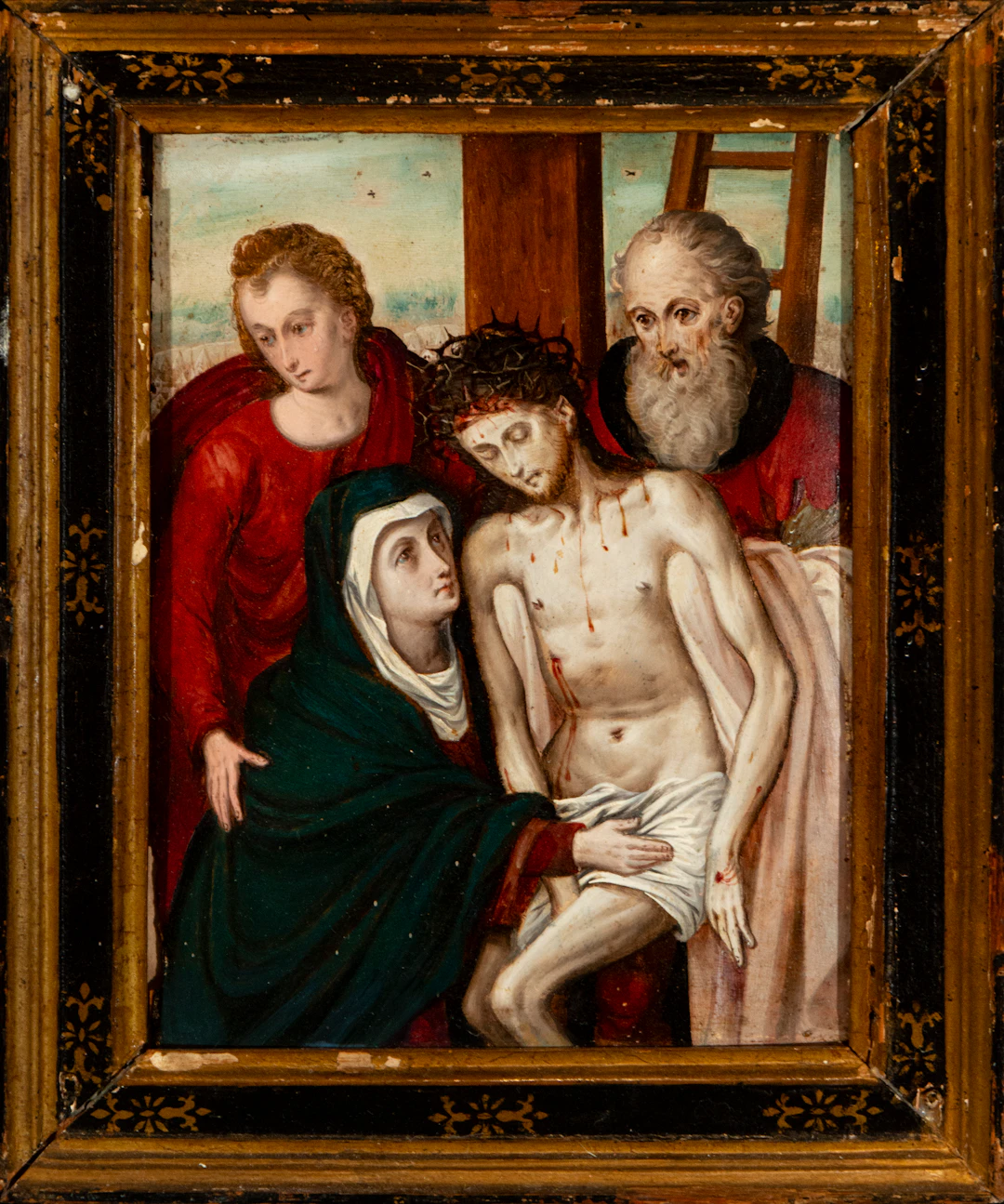 Lamentation over the Dead Christ with the Virgin and Saints – Spanish