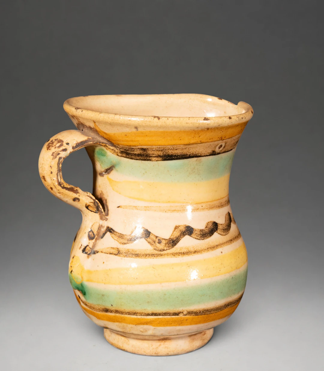 TERUEL CERAMICS - Jug with polychrome band decoration