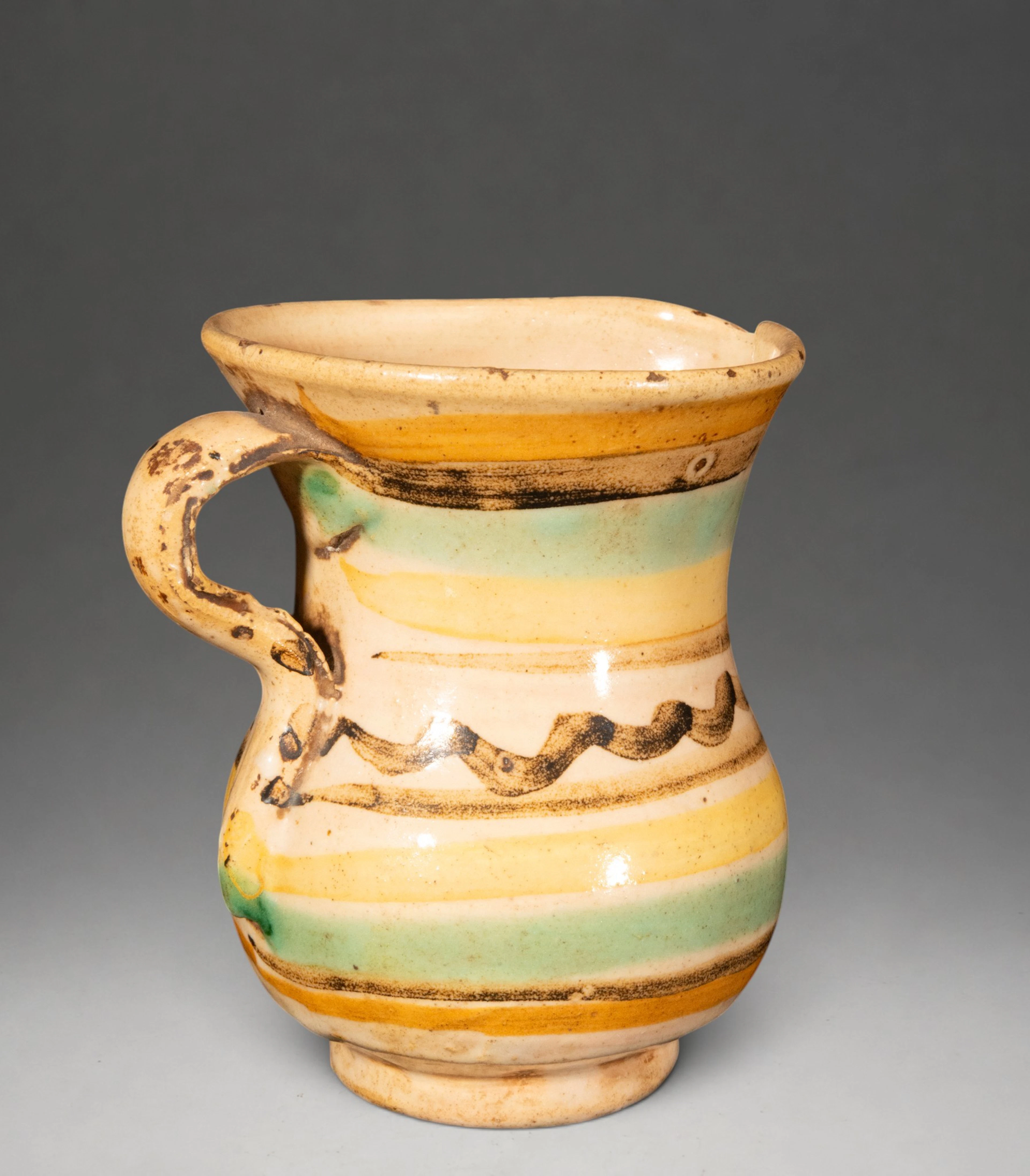 TERUEL CERAMICS - Jug with polychrome band decoration