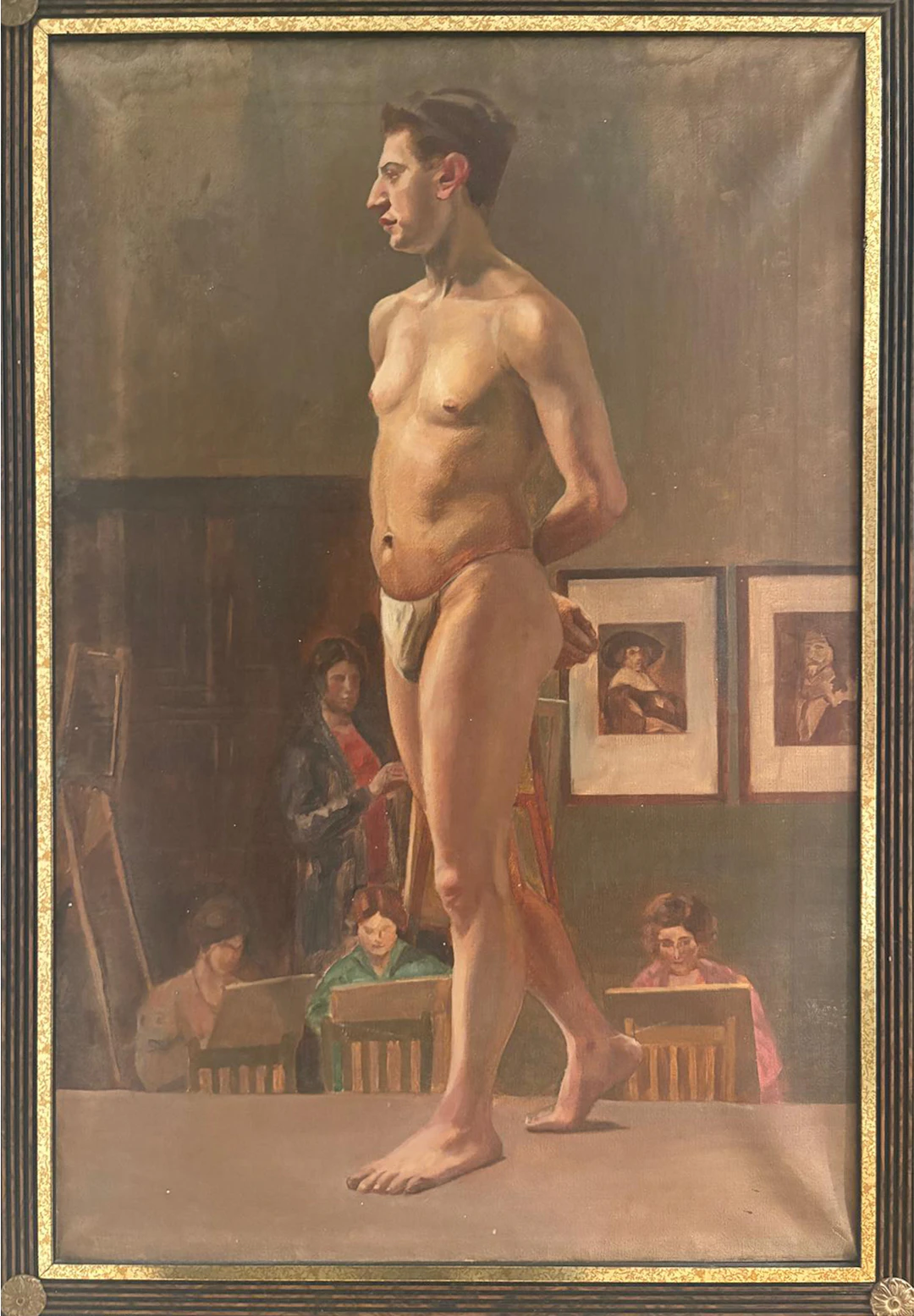 Male Nude Academic Art Deco - 1920s-30s