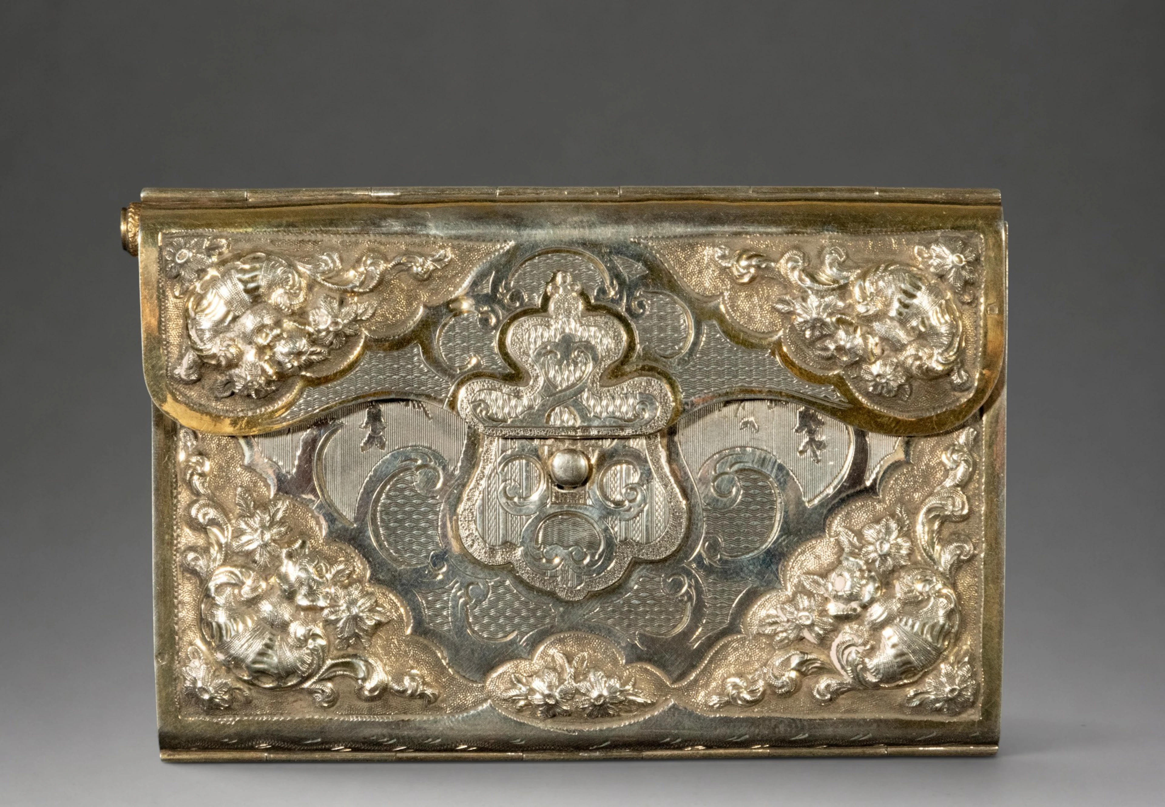 Beautiful 19th-century French silver dance card