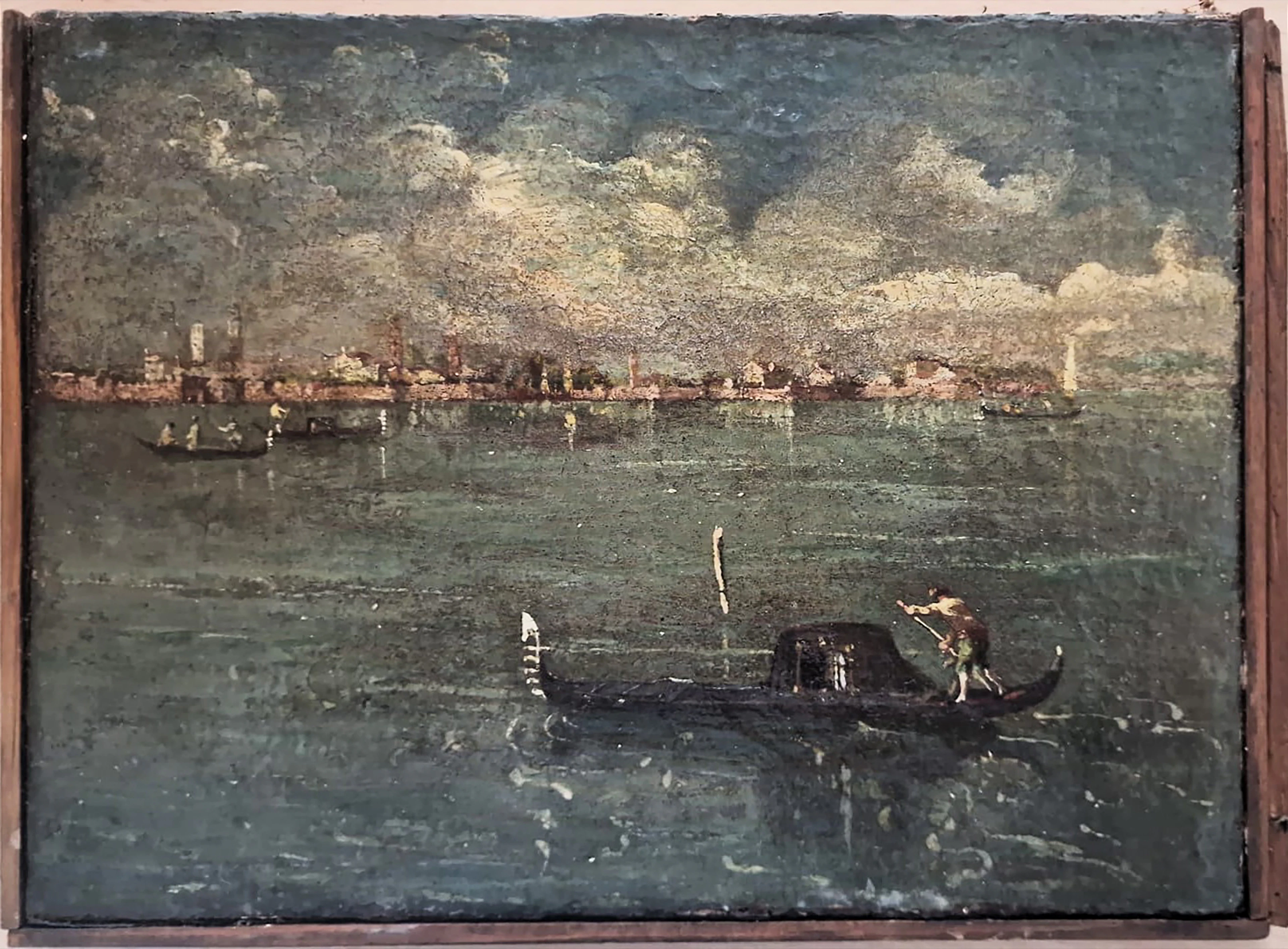 Circle of Francesco Guardi (1712-1793) - Gondola in the Lagoon, 18th